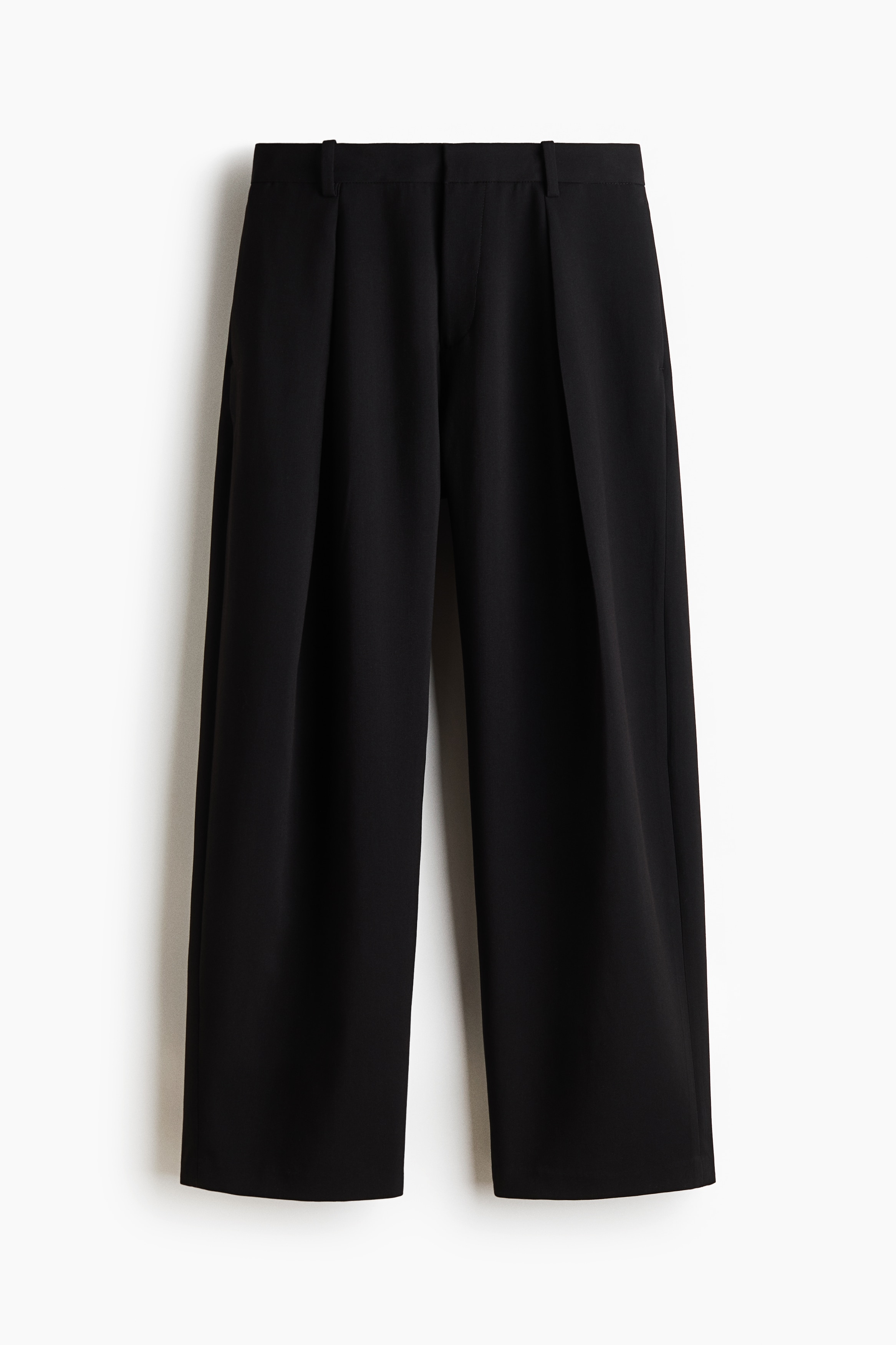 Loose Fit Pleated tailored trousers - Black/Anthracite grey