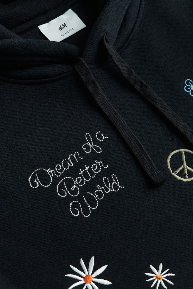 Relaxed Fit Printed hoodie - Black/Dream/Black/New York Lights/Dusty green/Restart Refresh/Dark blue/Pear/dc/dc/dc/dc/dc/dc/dc/dc - 5