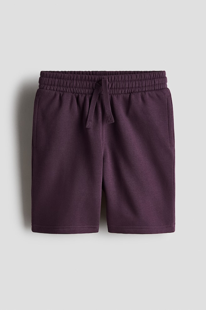 Sweatshorts - Dunkellila/Hellgraumeliert/Helles Mattblau/Schwarz/Grau/Hellgelb/Marineblau/Hellgraumeliert/Helles Mattgrün - 1