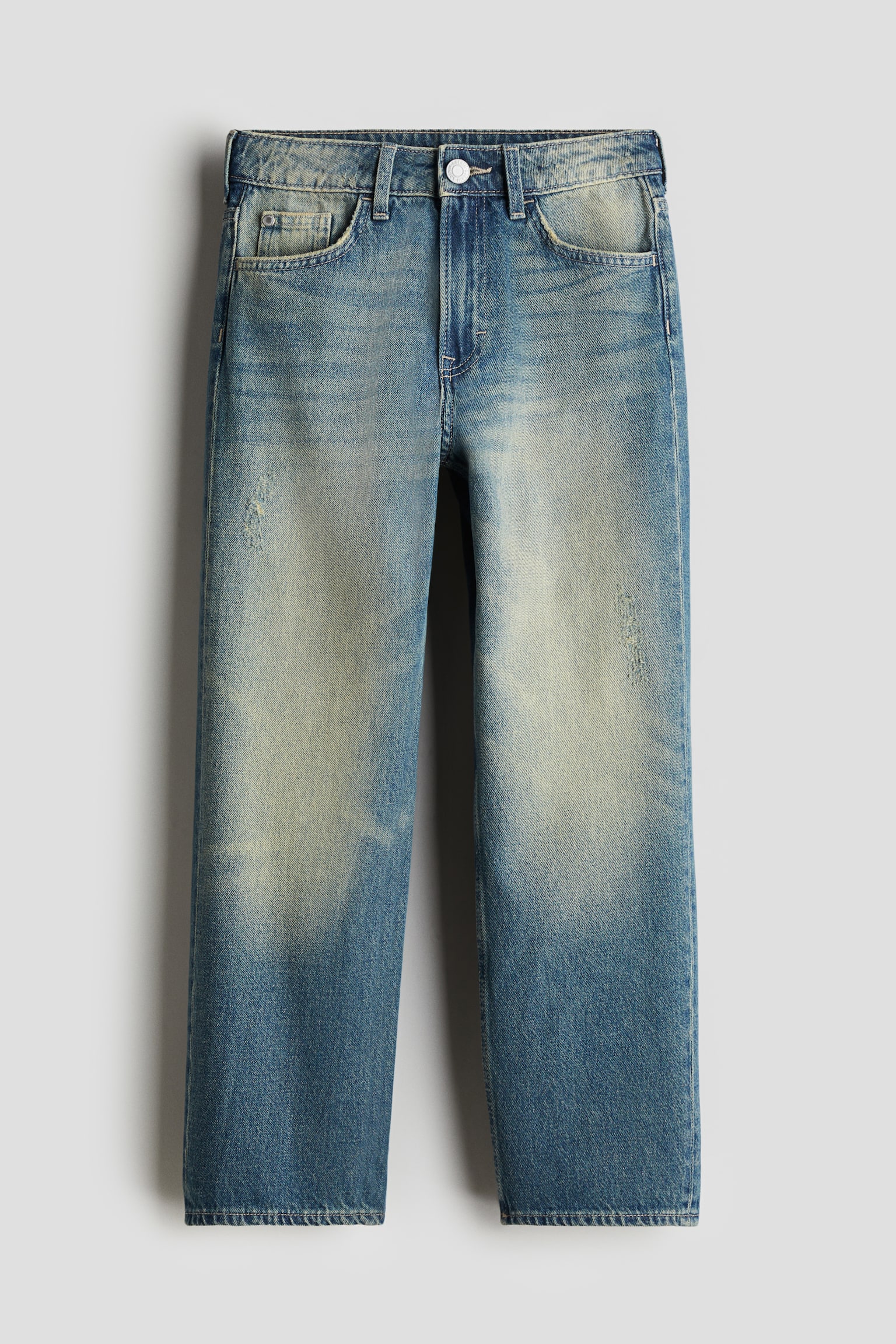 Loose Fit Jeans - Washed denim blue/Dark grey/Light denim blue/Light denim blue/Dark denim blue/Dark denim grey - 1