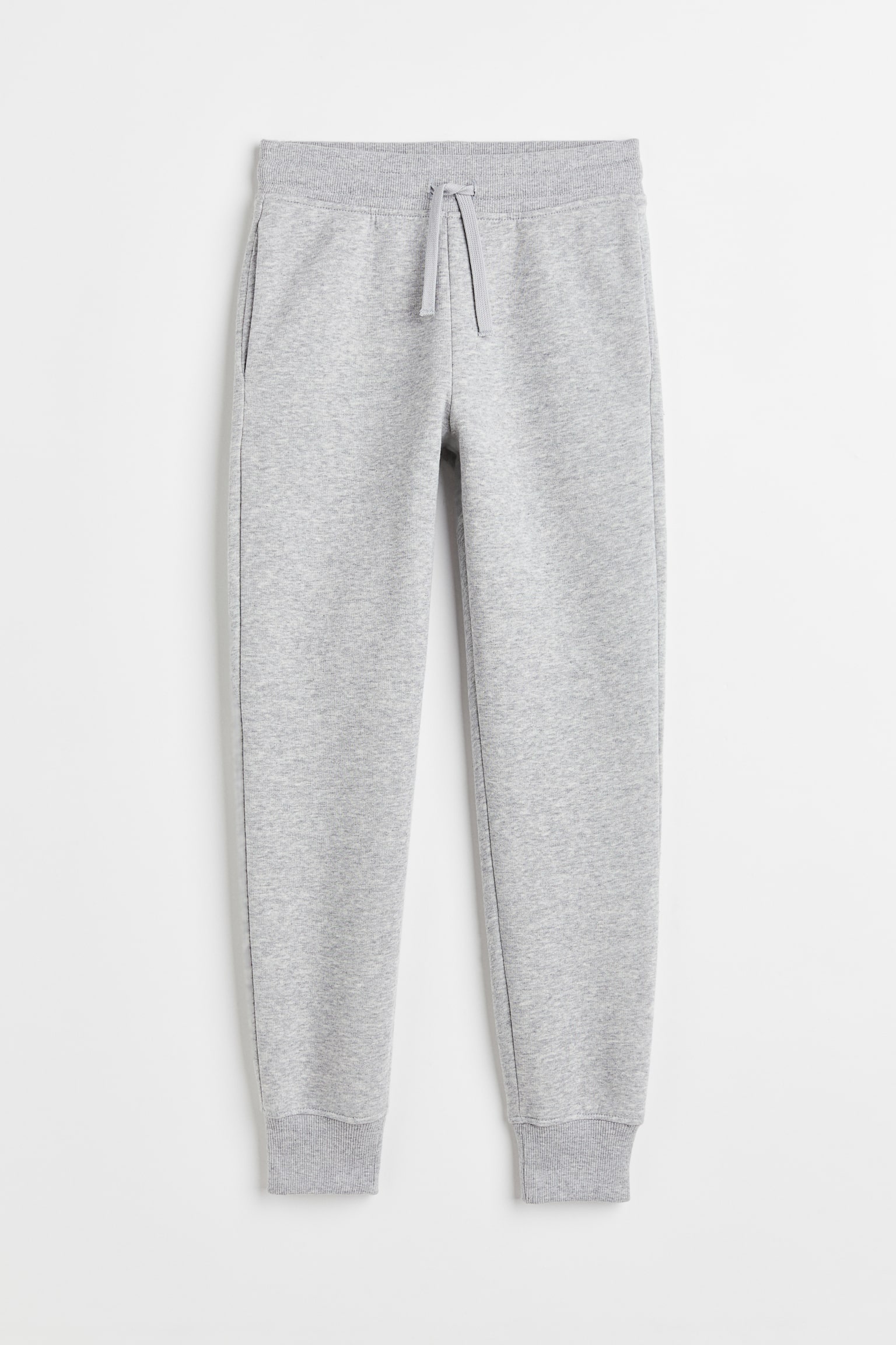 Extra-soft Joggers - Regular waist - Long - Light gray melange - Kids ...