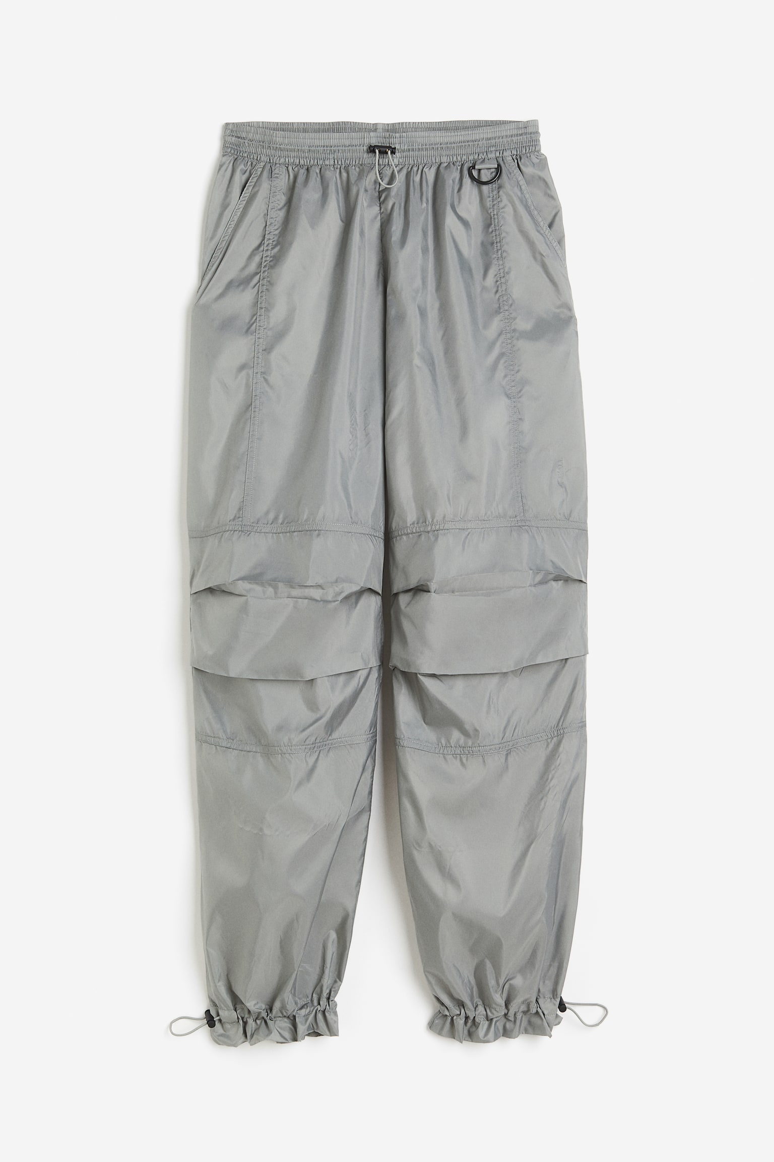 Water Repellent Parachute Pants - Grey/Black - 1