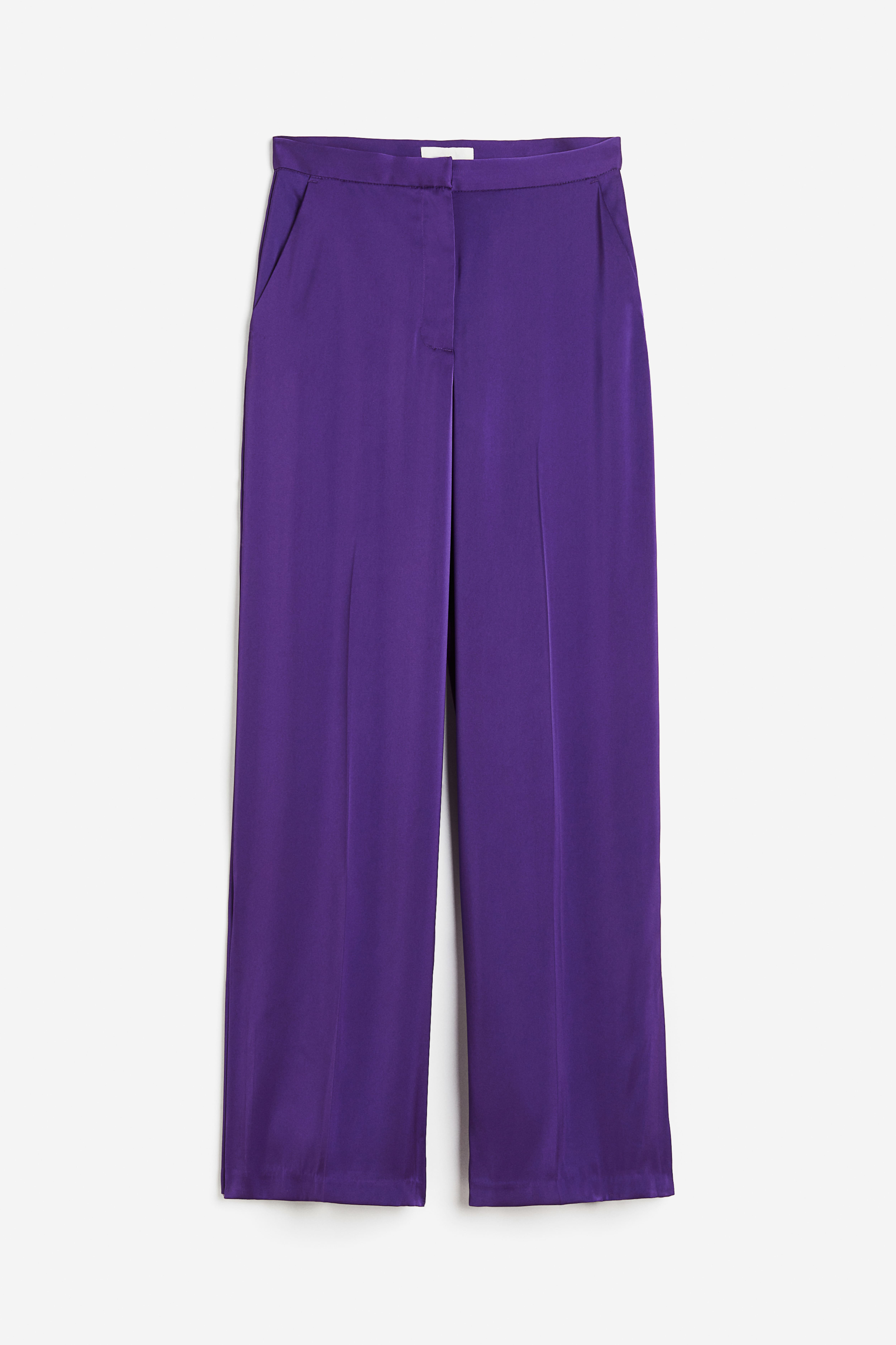 Wide-leg Satin Pants