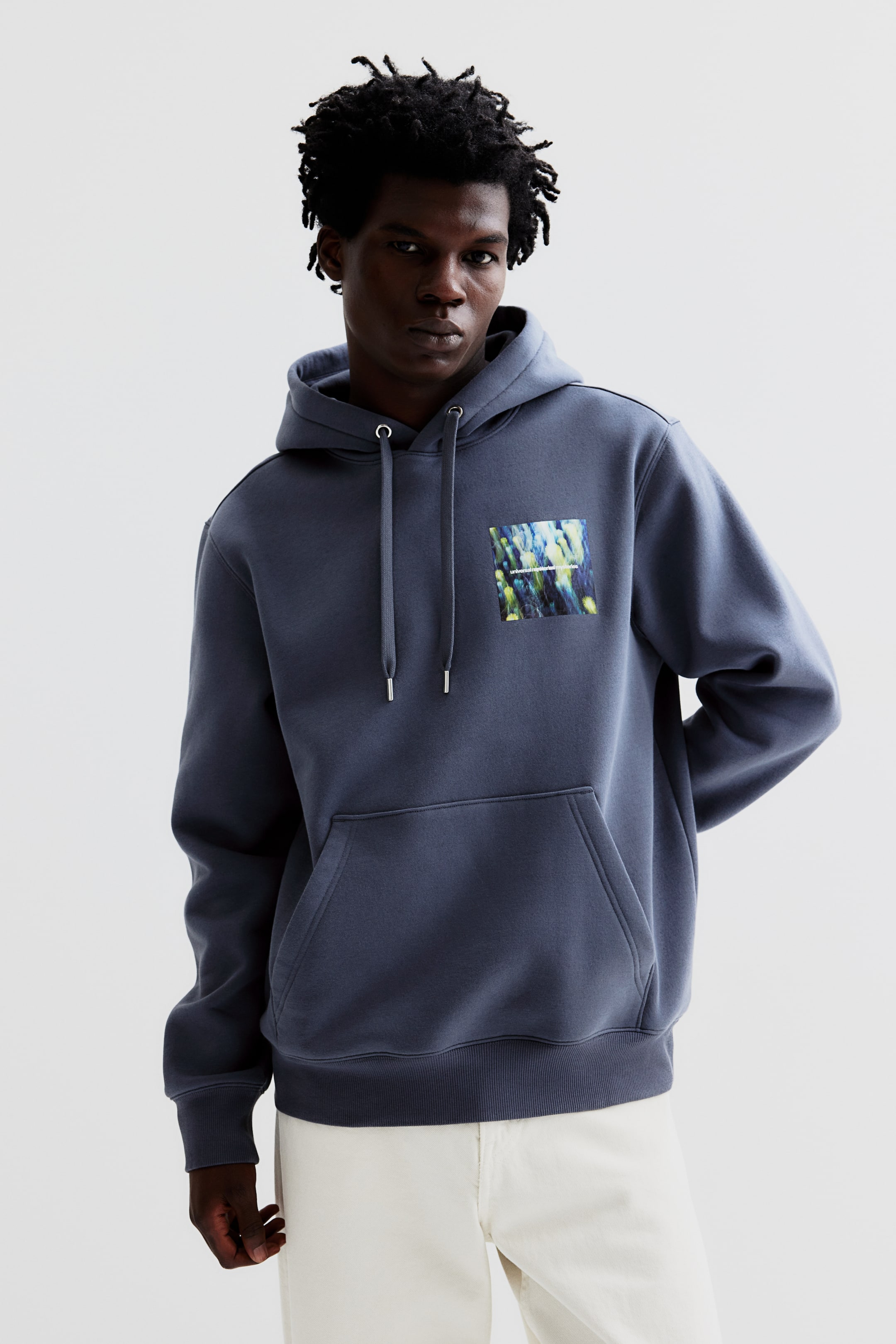 Regular Fit Printed Hoodie