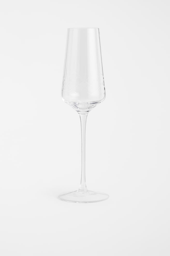 Champagne flute - Clear glass - 1