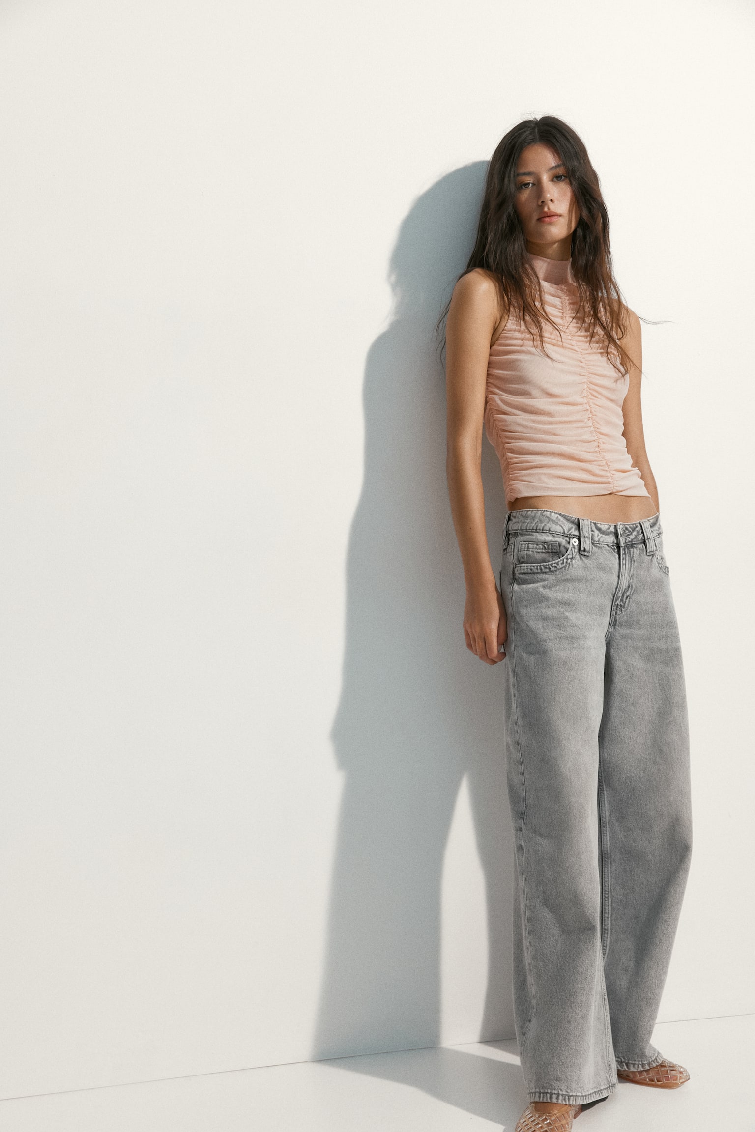Ruched mesh top - 4