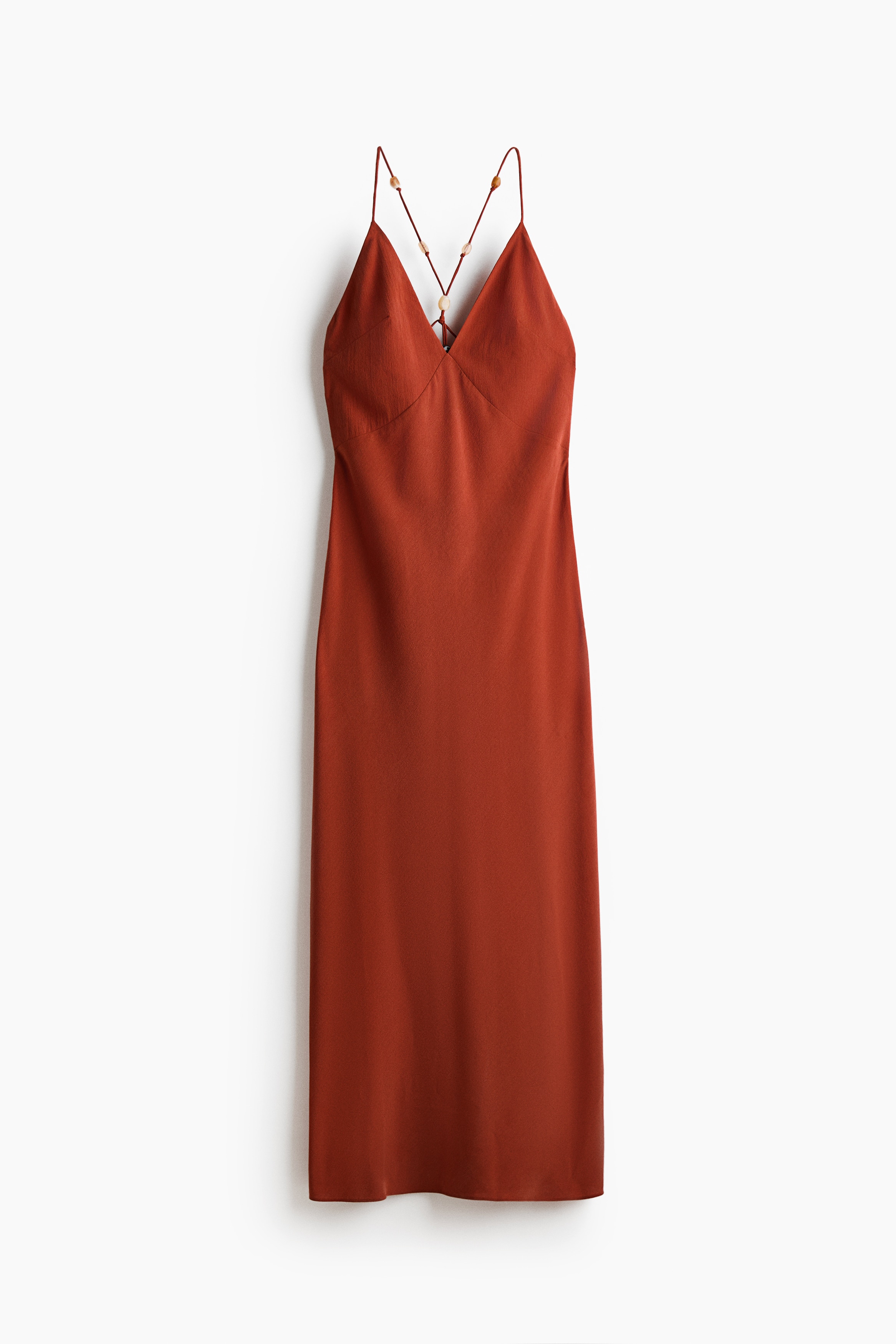 strapless open back dress Momyknows Chic Orange Falbala Side Slit Backless Tie Back Baby Shower  Maternity Maxi Dress main image 1