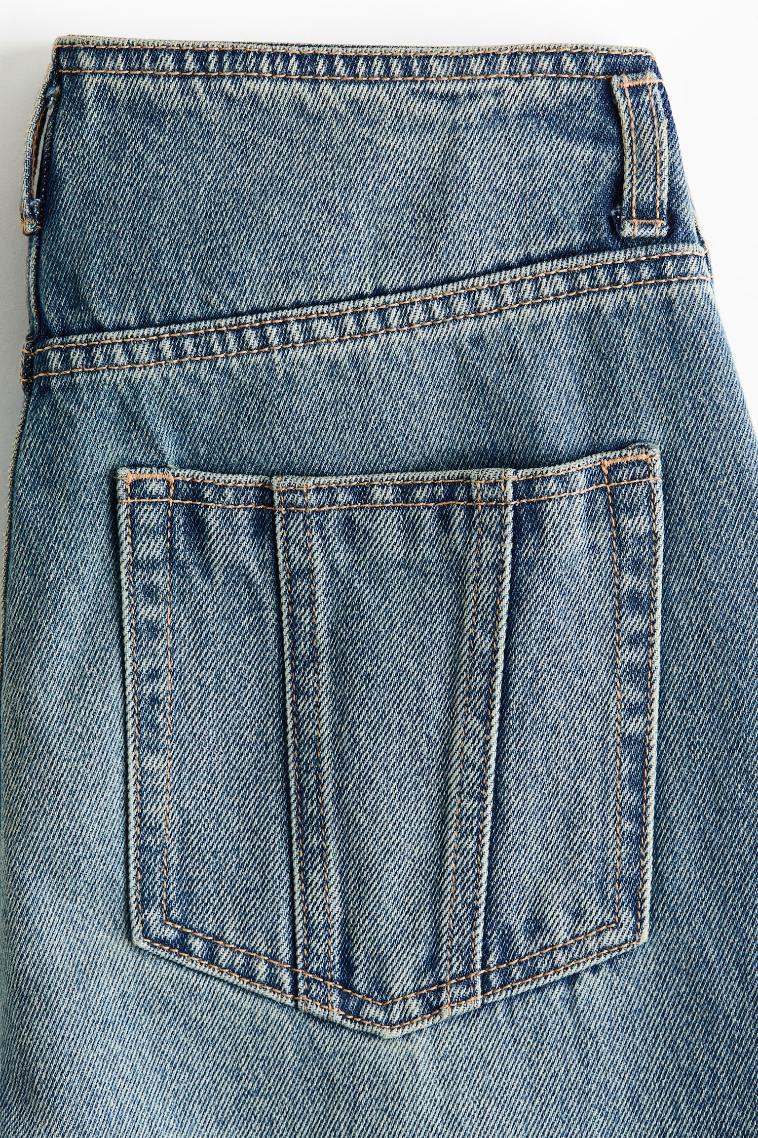 Женские джинсы H&M High-Waist Barrel-Leg, цвет: Светлый джинсовый синий — фото 5