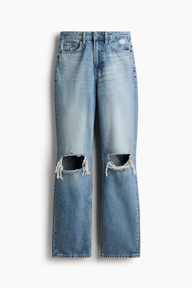 Straight High Jeans - Denim blue/Dark denim blue/Light denim blue/Washed denim blue - 1