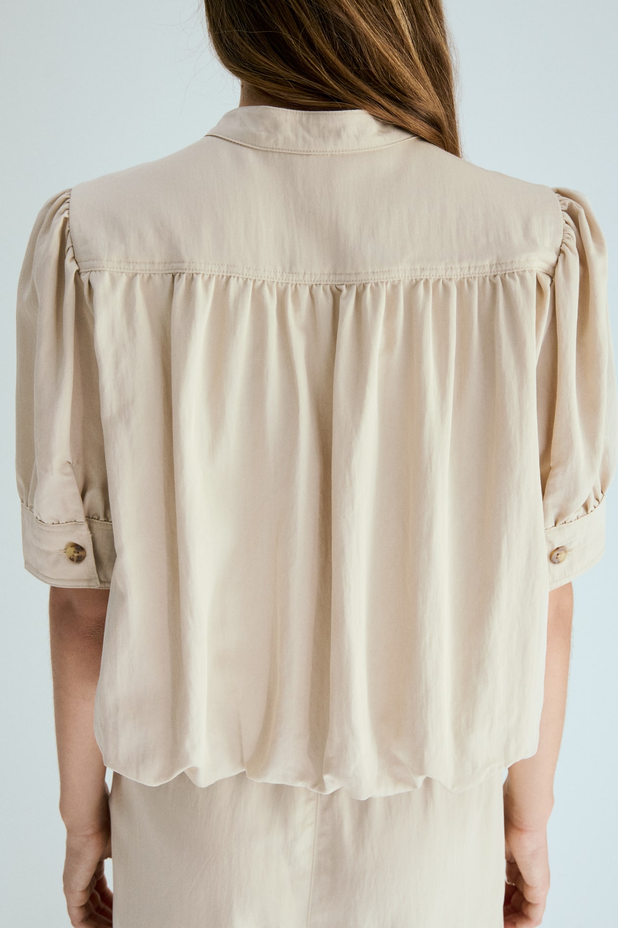 Bubble-Hem Twill Shorts - image 5