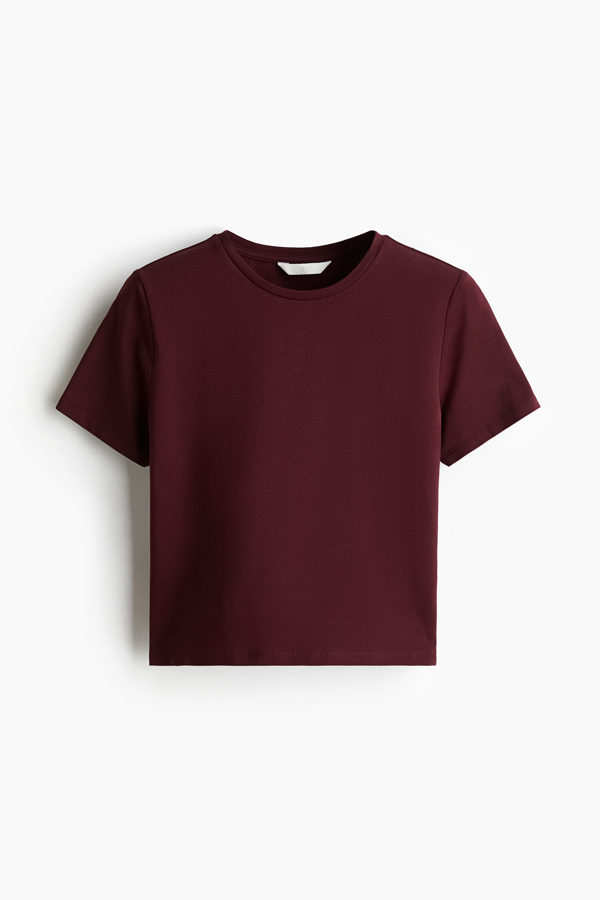 Kort T-shirt - Vinröd/Rosa/Mörkgrå/Vit