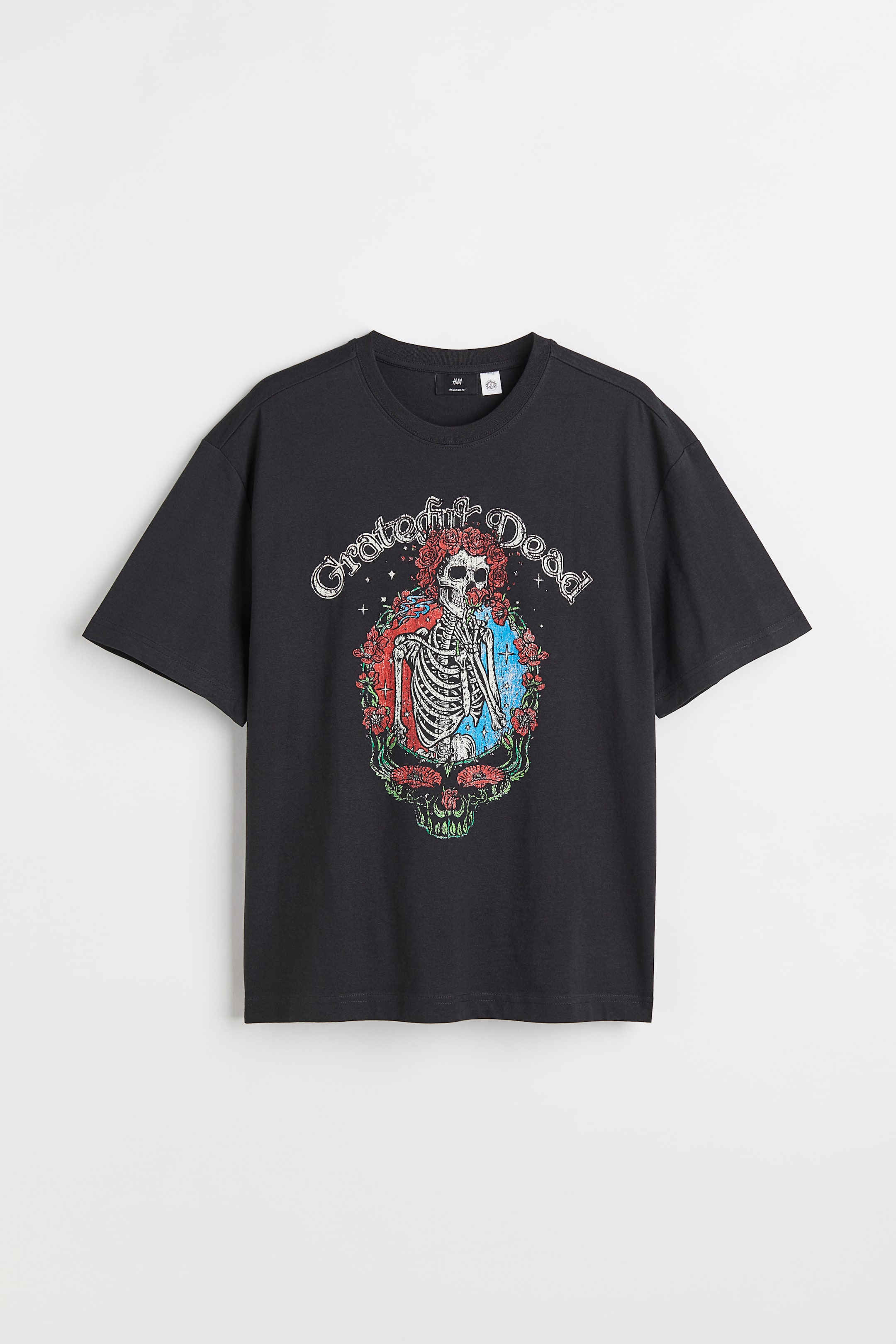 查看大圖: 寬鬆剪裁T恤 - 黑色/Grateful Dead - Men | H&M 1