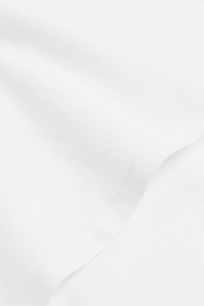 Lot de 4 serviettes de table en coton - Blanc/Gris anthracite - 2