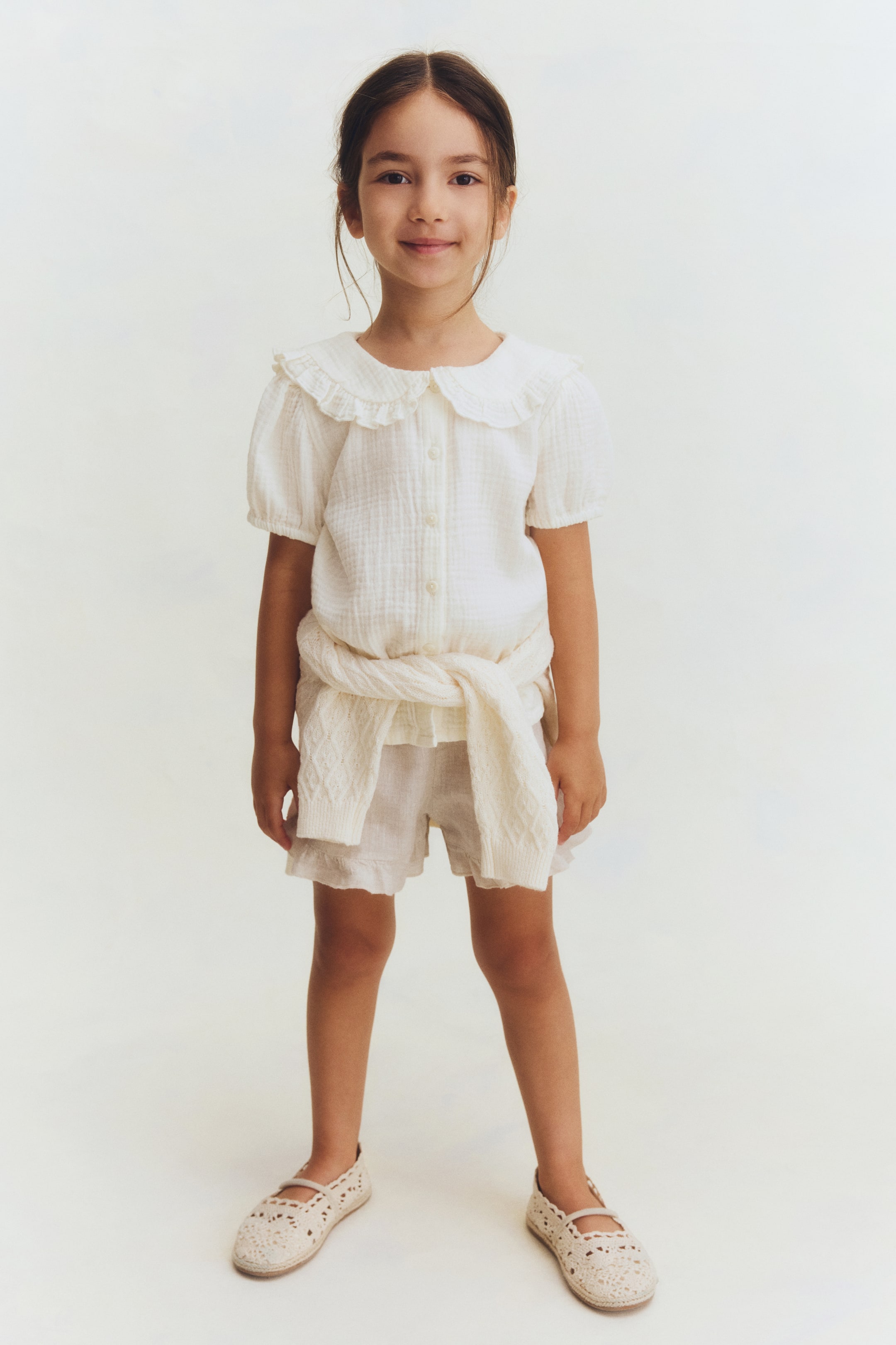 Blouse en mousseline de coton