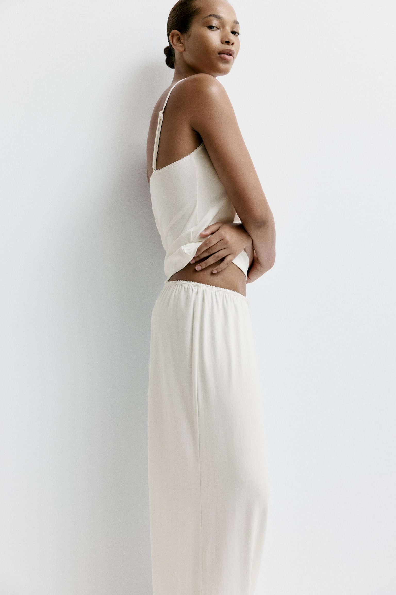 פיג'מה מוויסקוזה - לבן/Amour - 4