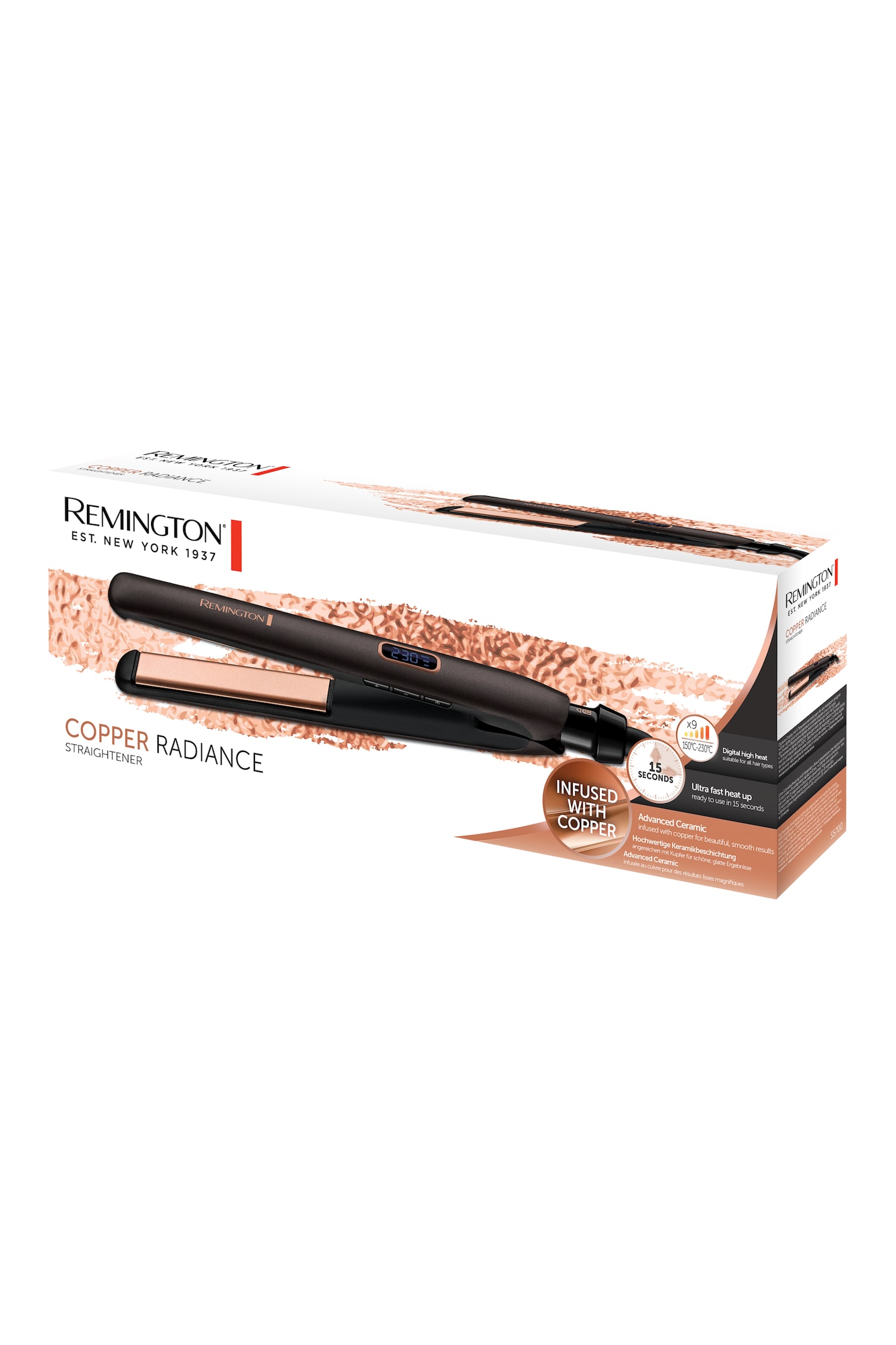 Piastra - grigio scuro/rame - 2