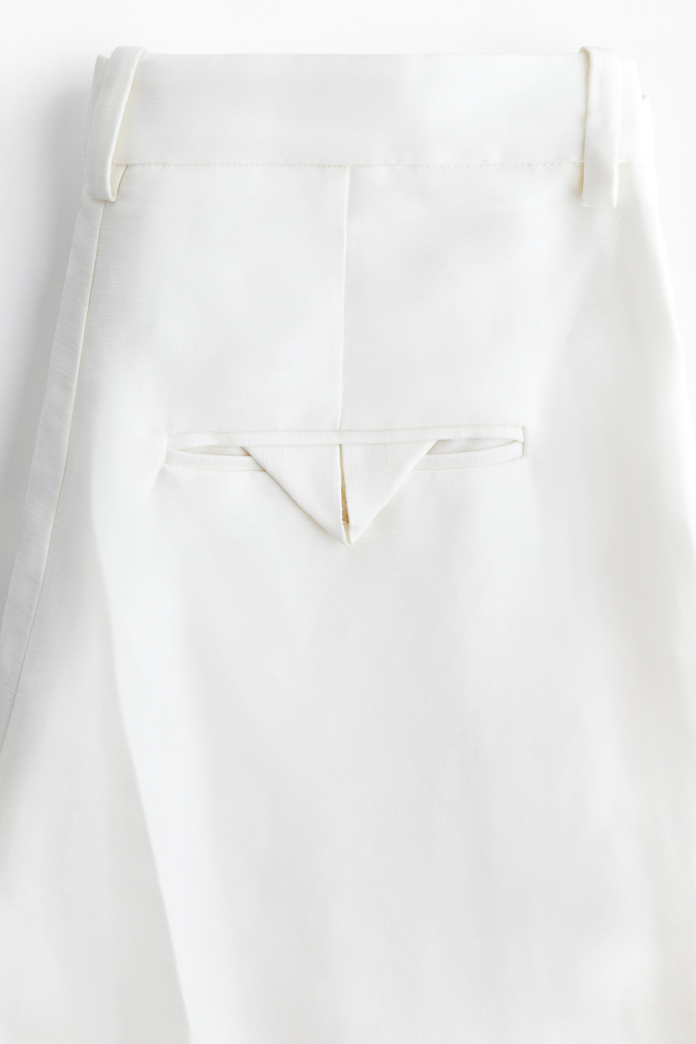Pantalon Femme - Pantalon Fluide Large Été - Blanc - Élégant et Décontracté Blanc
