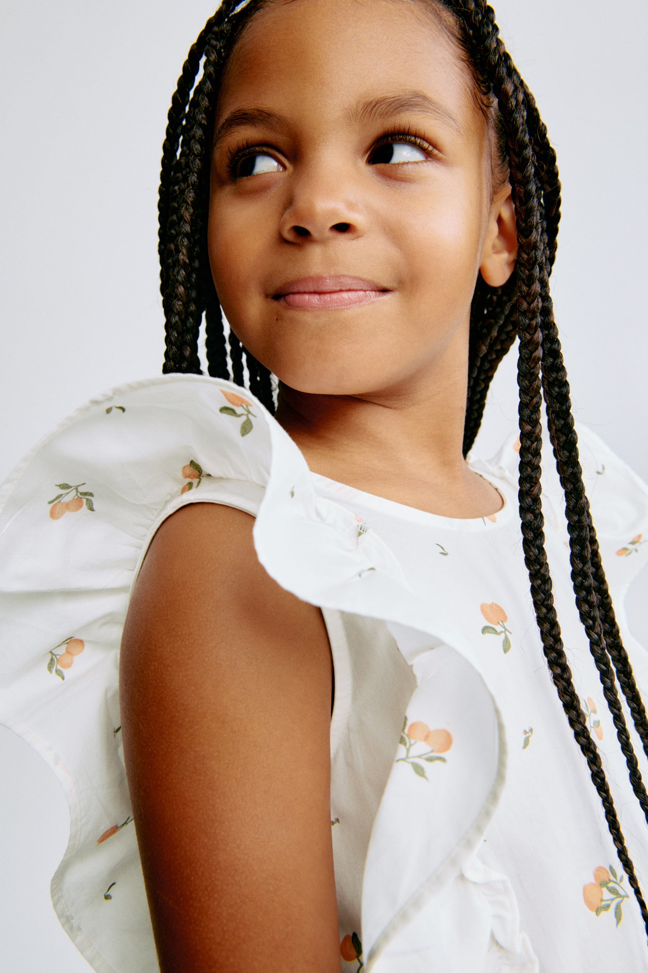 Visualizza immagine più grande: Abito in cotone con stampa - Bianco/pesche - BAMBINO | H&M IT 2