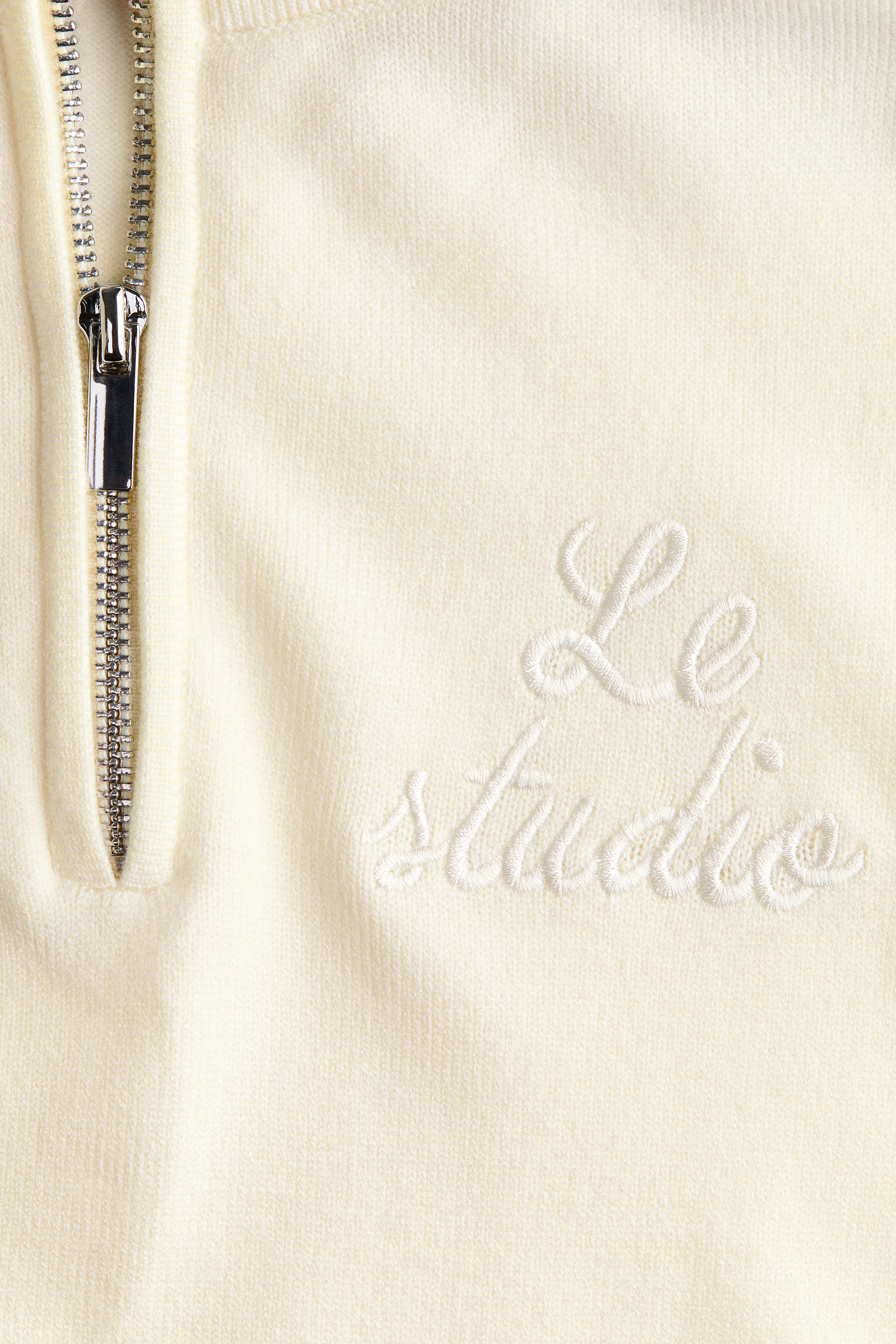 Fine-Knit Half-Zip Sweater