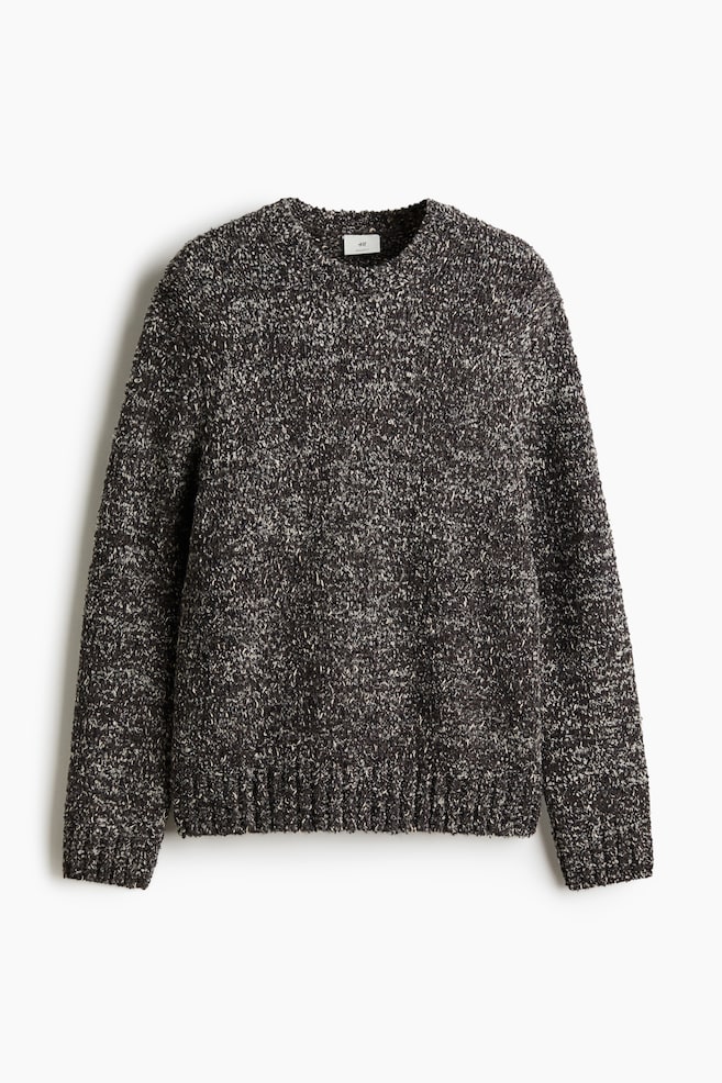 Pullover aus Wollmix in Regular Fit - Braunmeliert - 1