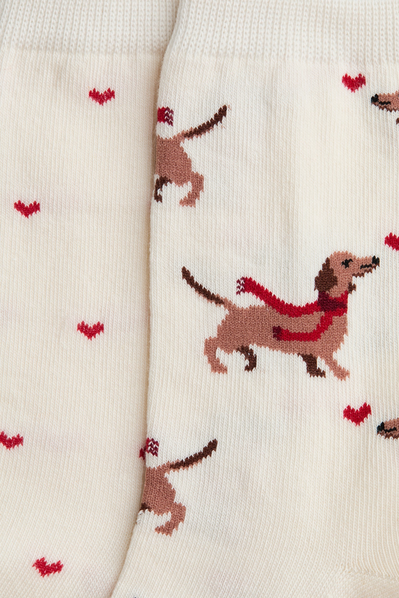 2-pack socks - White/Dogs - 3