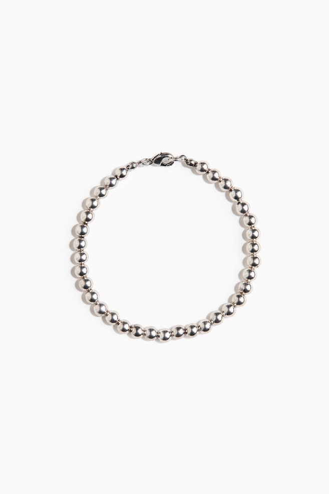 Beaded bracelet - Silver-coloured - 1