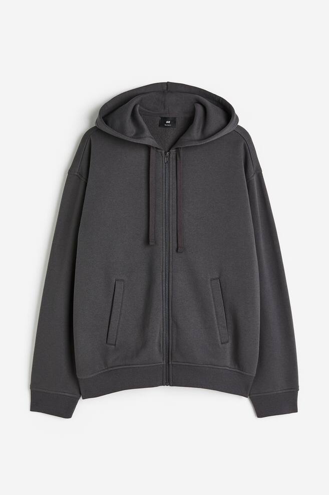 Relaxed Fit Zip-through hoodie - Dark grey/Black/Grey marl/Light beige/dc/dc - 2