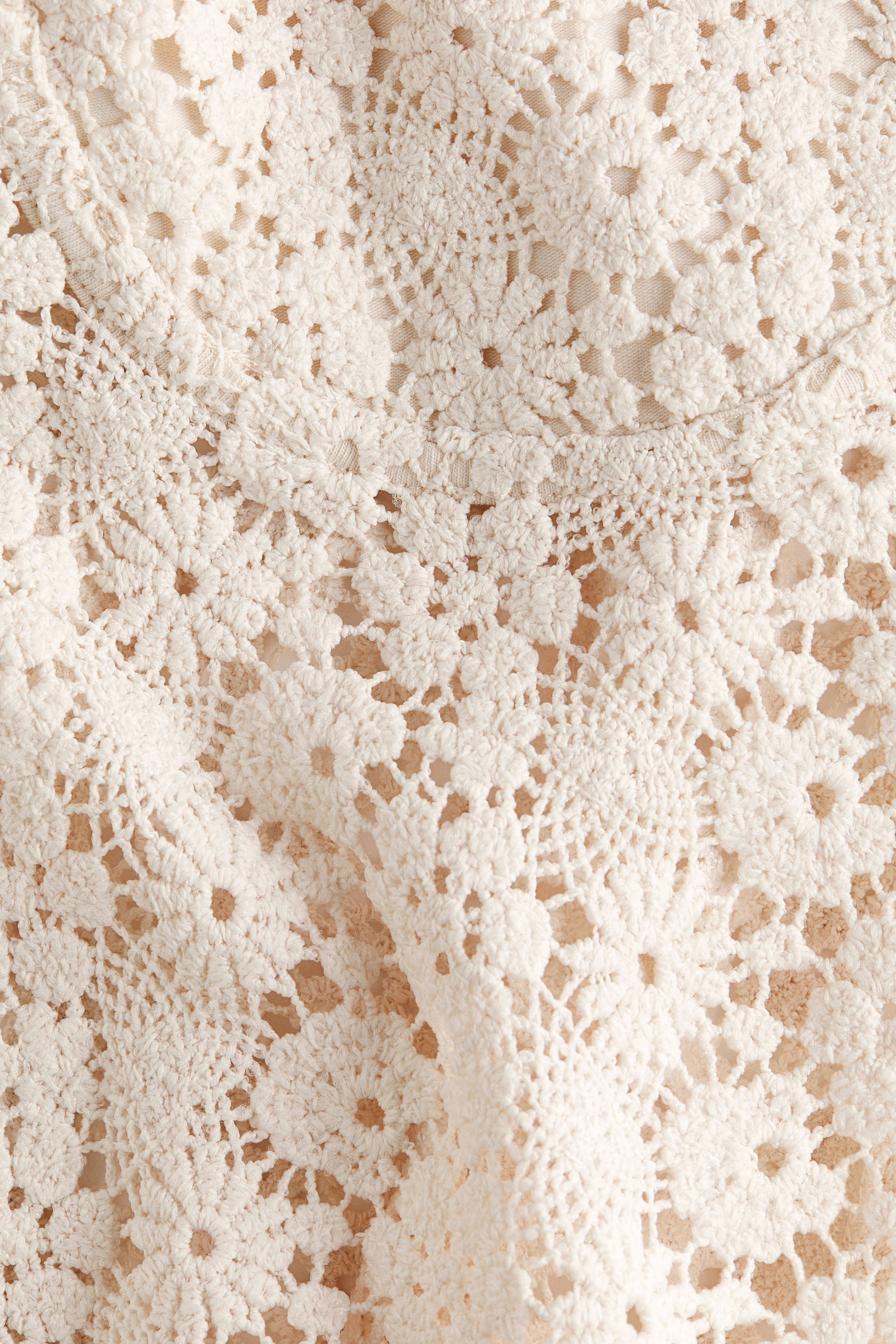 Crochet-Look Sleeveless Top