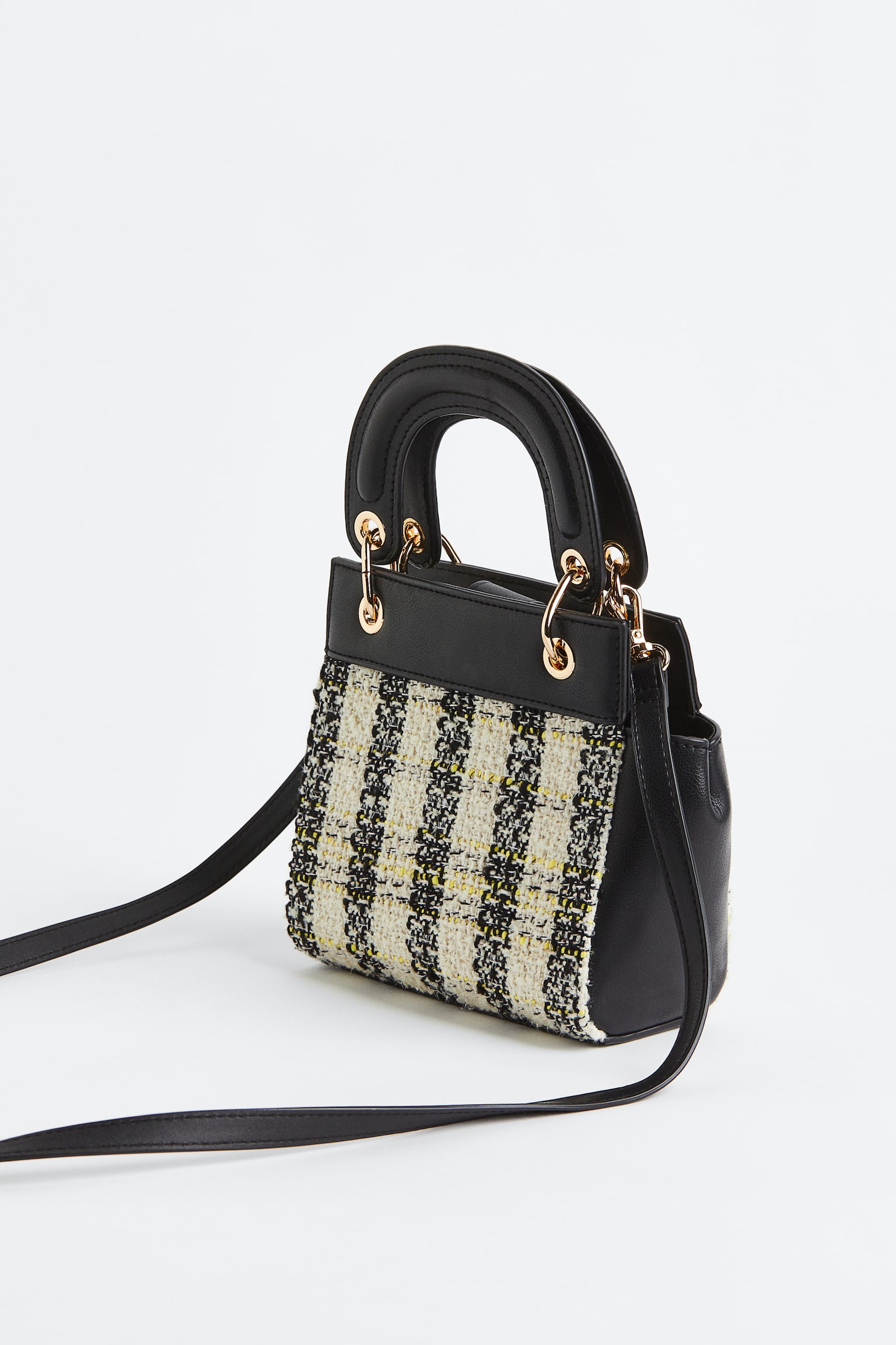 Handbag - Black/Check - 2