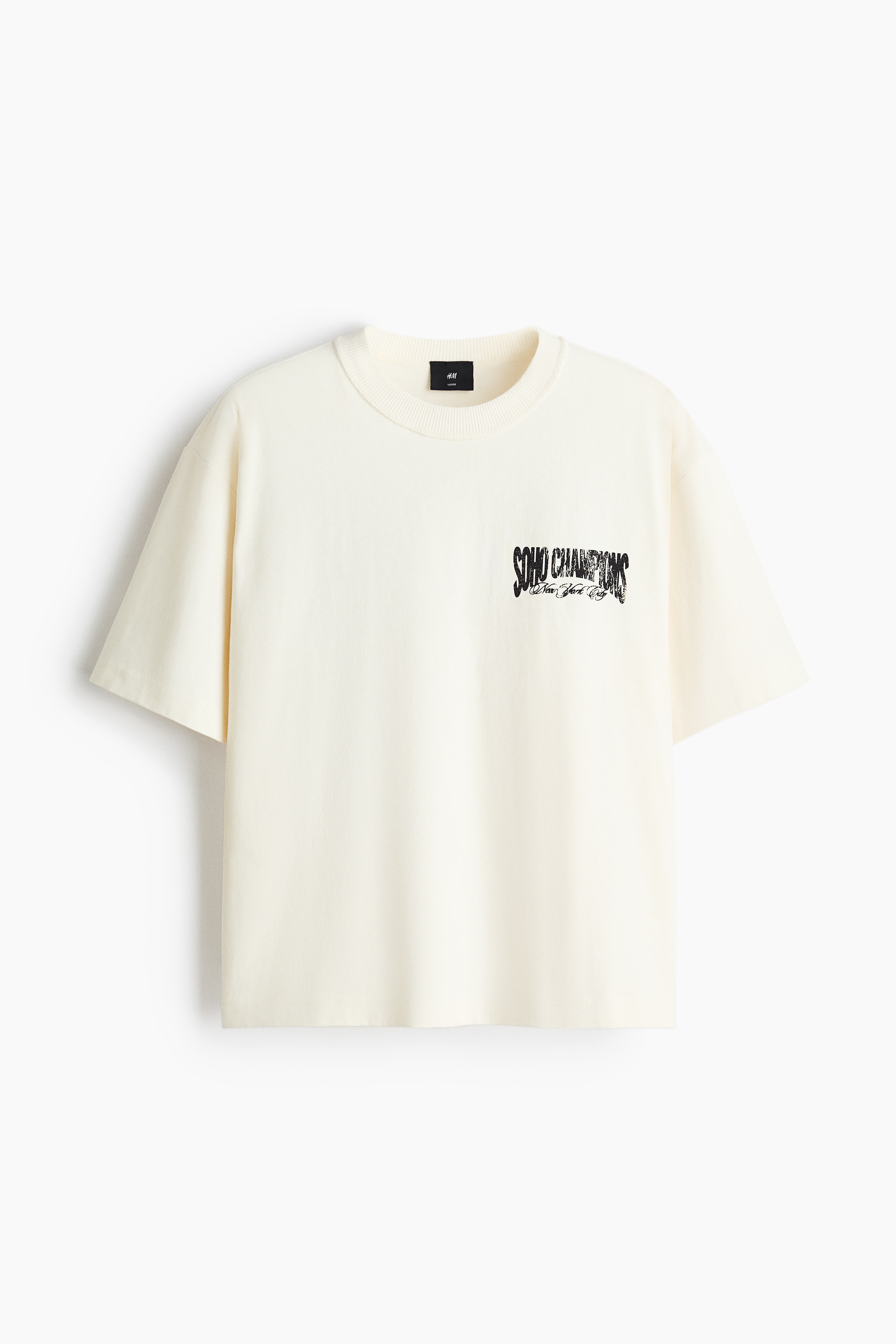 Loose-Fit Printed T-Shirt - White/SoHo Champions/Light dusty blue/Red/California/Dark brown/California/Light gray melange/SoHo NYC/Black/SoHo NYC/White/California/Light gray/Not for Ceremony/Black/Workwear/Dark gray/Rodeo Sunset/Red/Sunset/Black/Cream/Napa Valley/White/Golden/White/eagle/Dark gray/West Coast Run Club