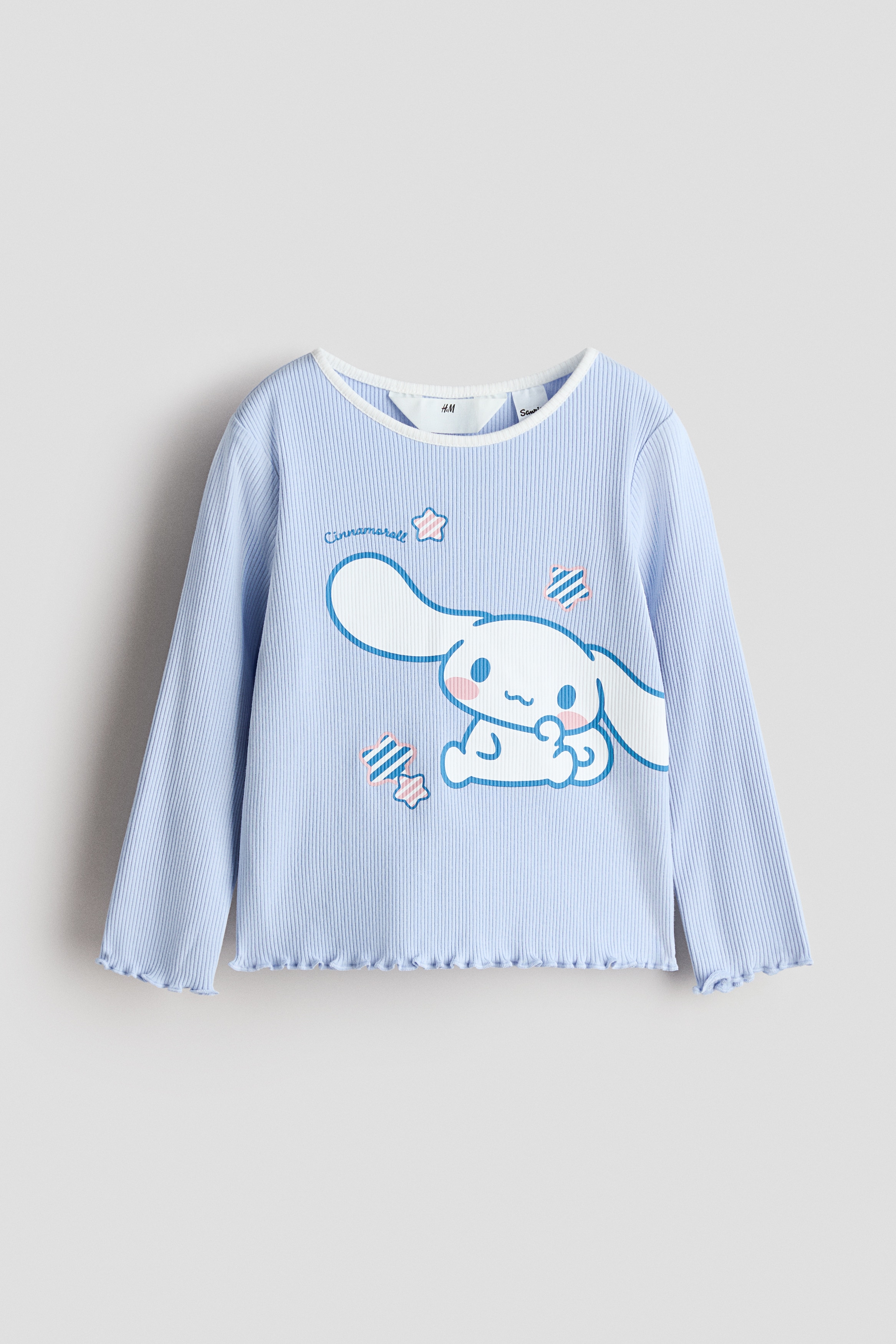 プリント長袖トップス - ライトブルー／シナモロール/クリーム／シナモロール/ネイビーブルー／ハローキティ