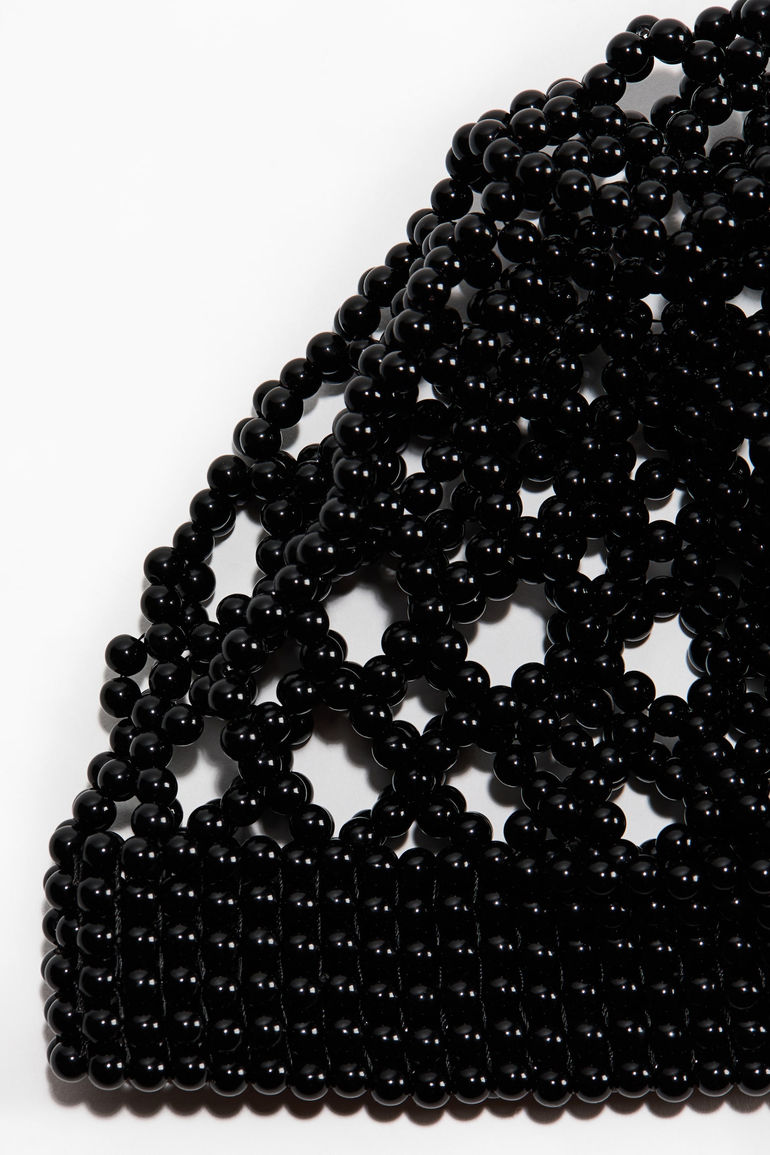 Beaded hat - 블랙 - 2