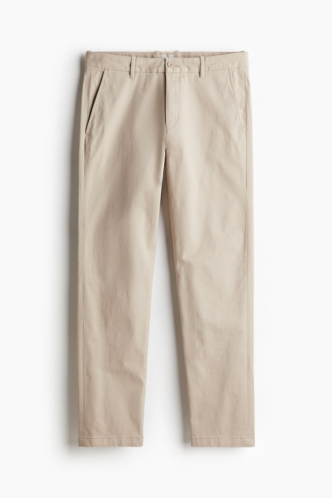 Katoenen chino Slim Fit - Beige/Marineblauw/Zwart - 1