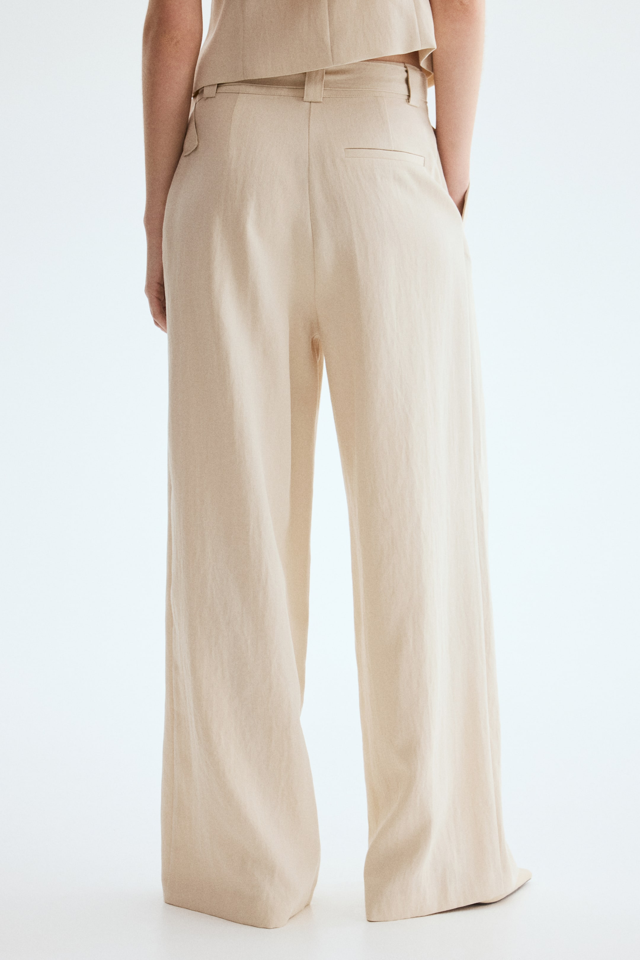 Pantalon large avec ceinture
