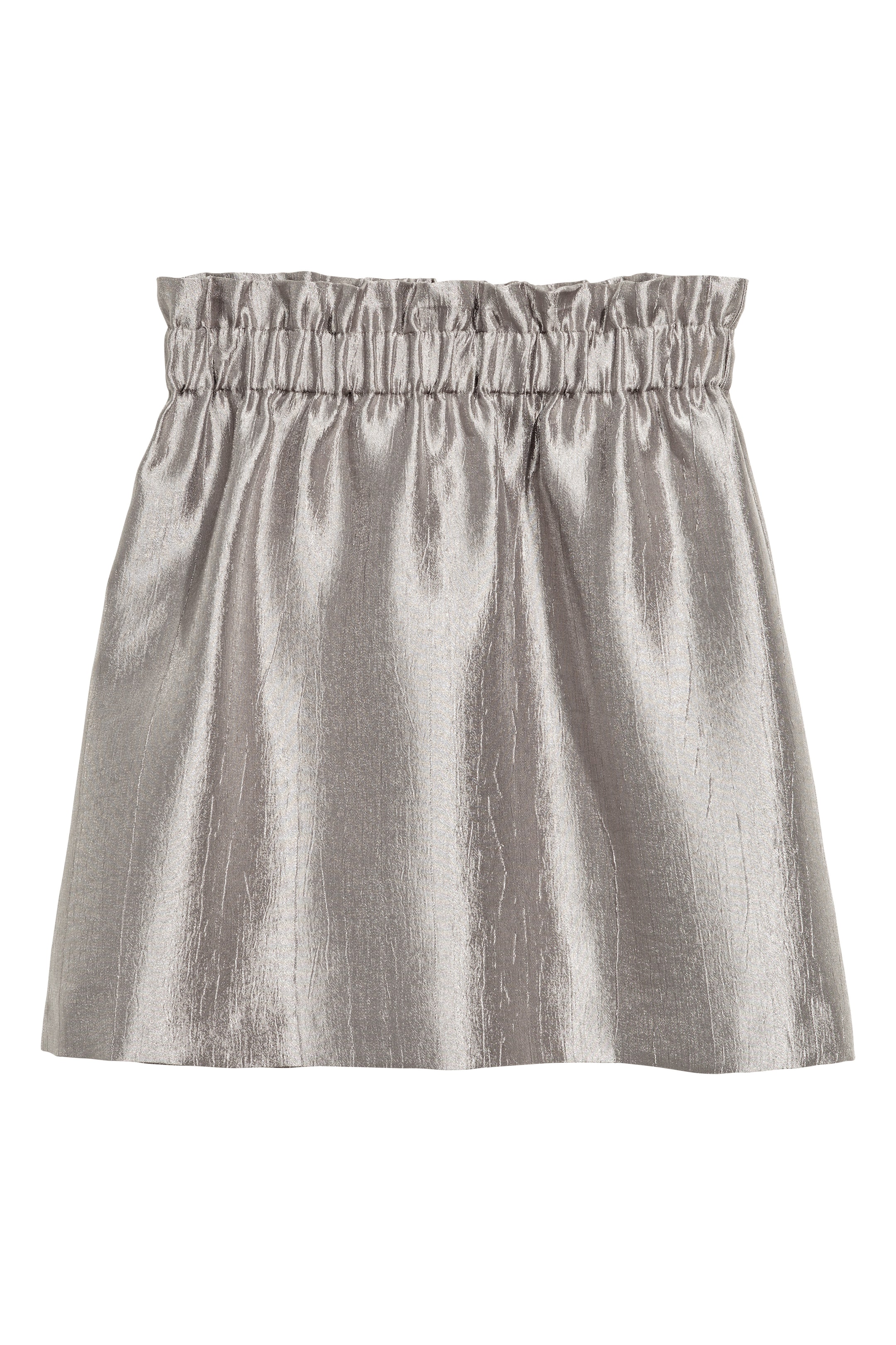 Agrandir l'image: Jupe froissée - Argenté - FEMME | H&M FR 1