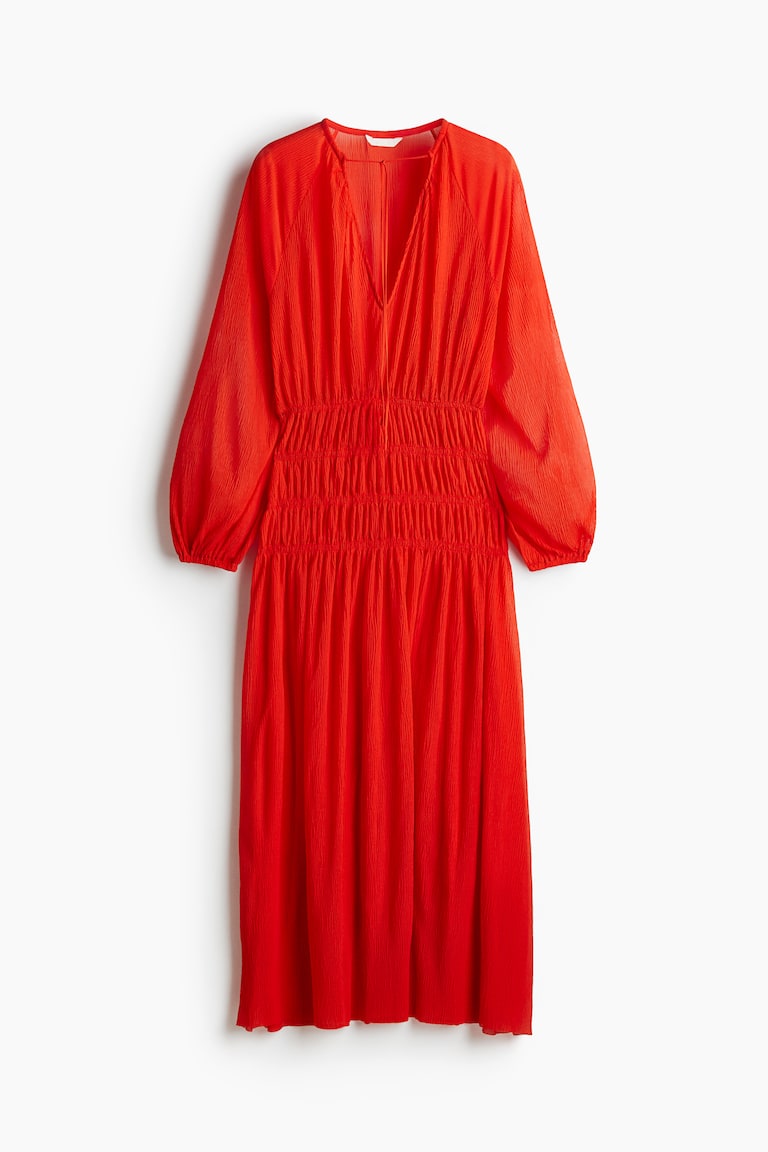 Smock-waisted dress