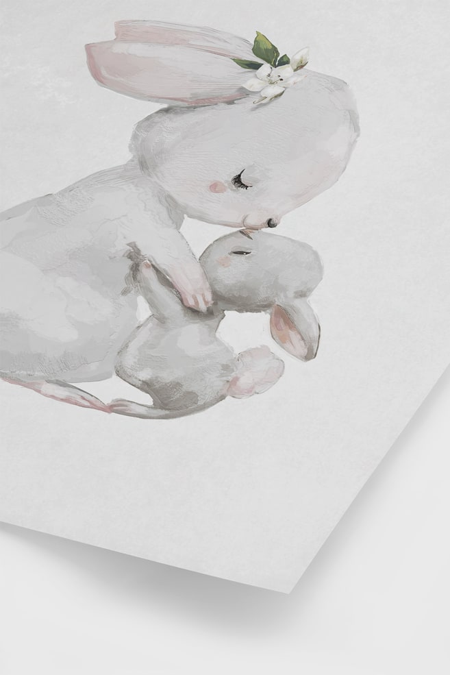 Bunny Love Poster - Grå - 3