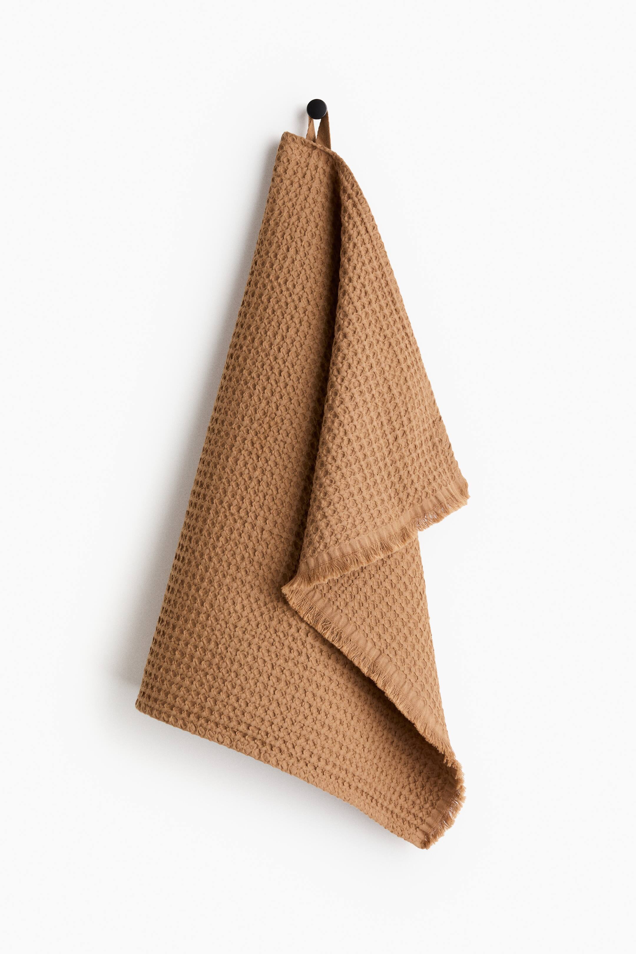 View larger image: Waffled hand towel - Dark beige - Home All | H&M IN 1