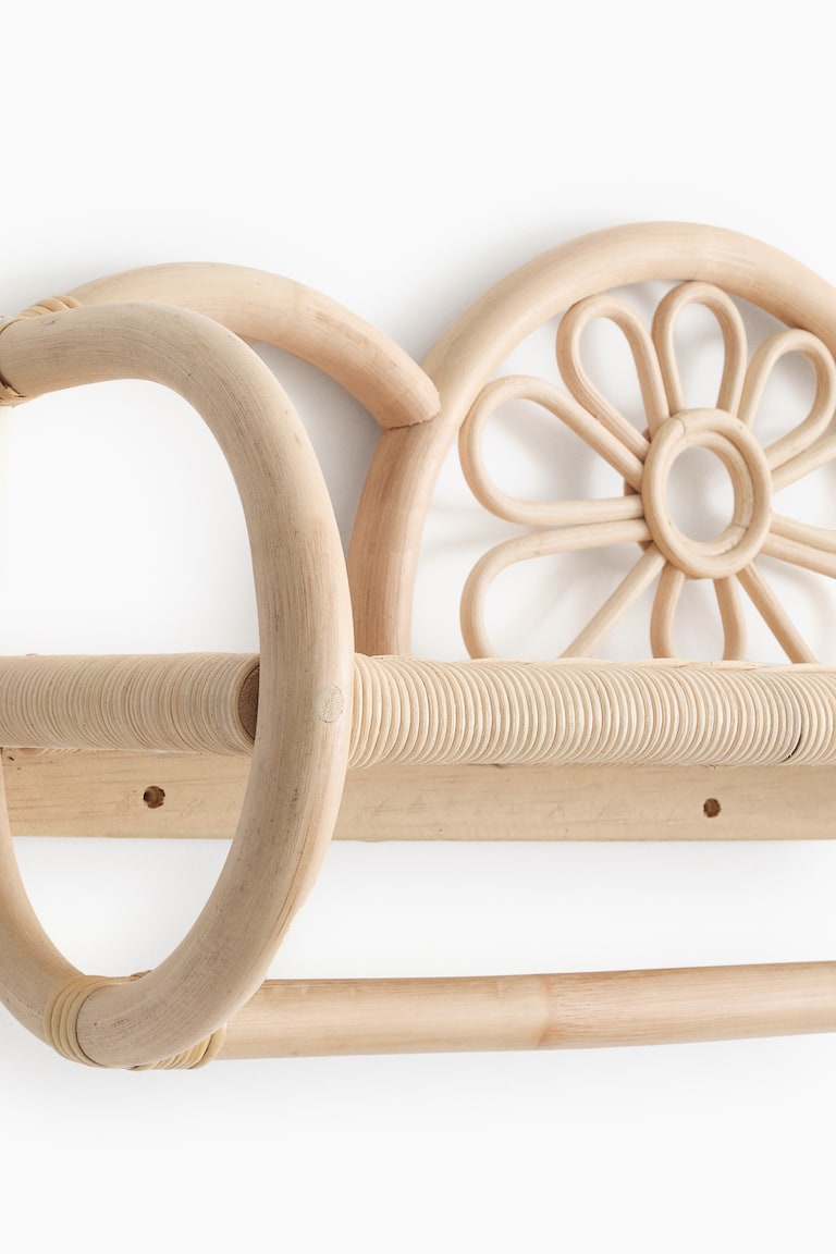 Beige Rattan Wall-mounted Rack at H&M Home | H&M US