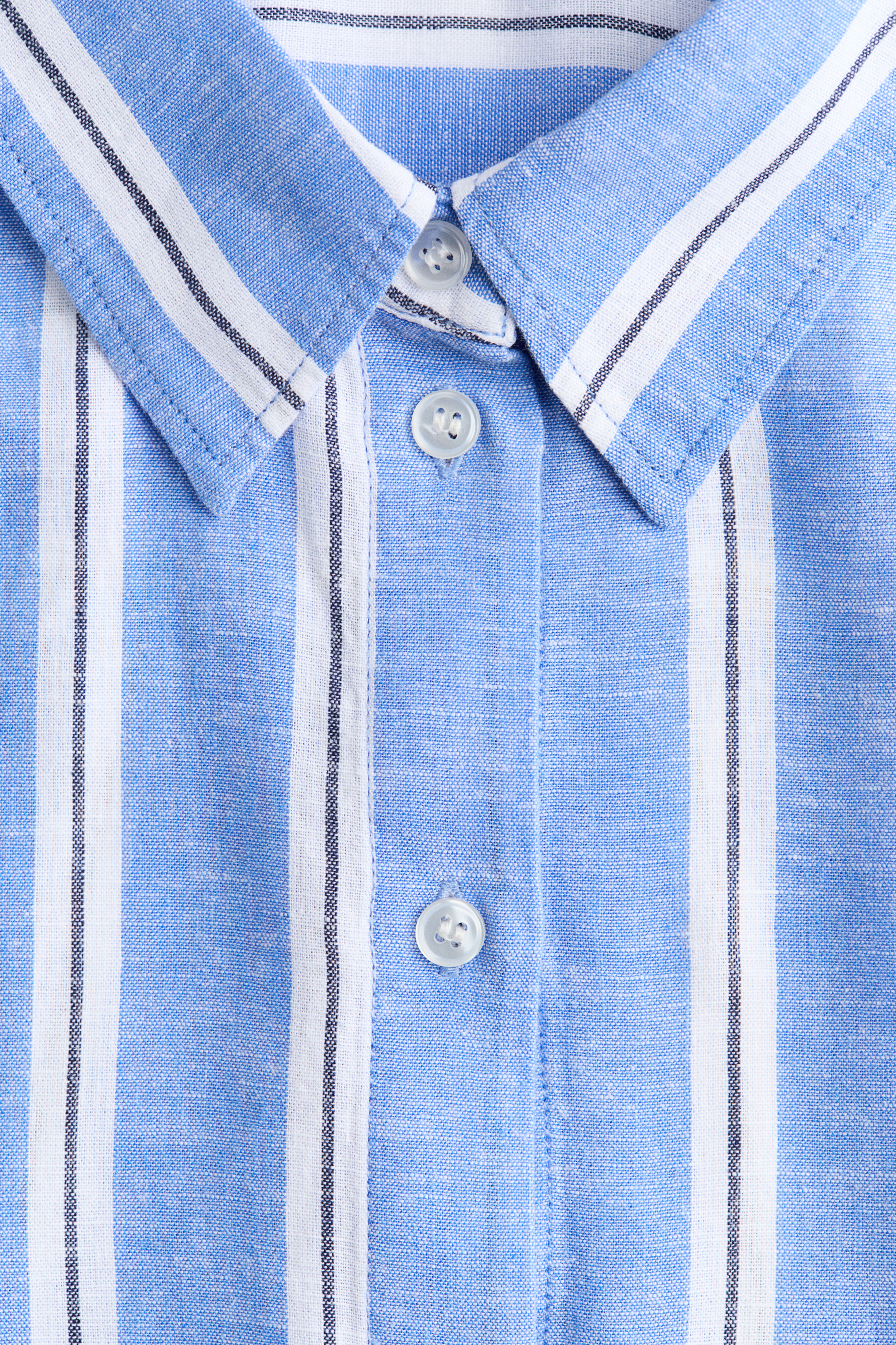 Oversized Linen-Blend Shirt