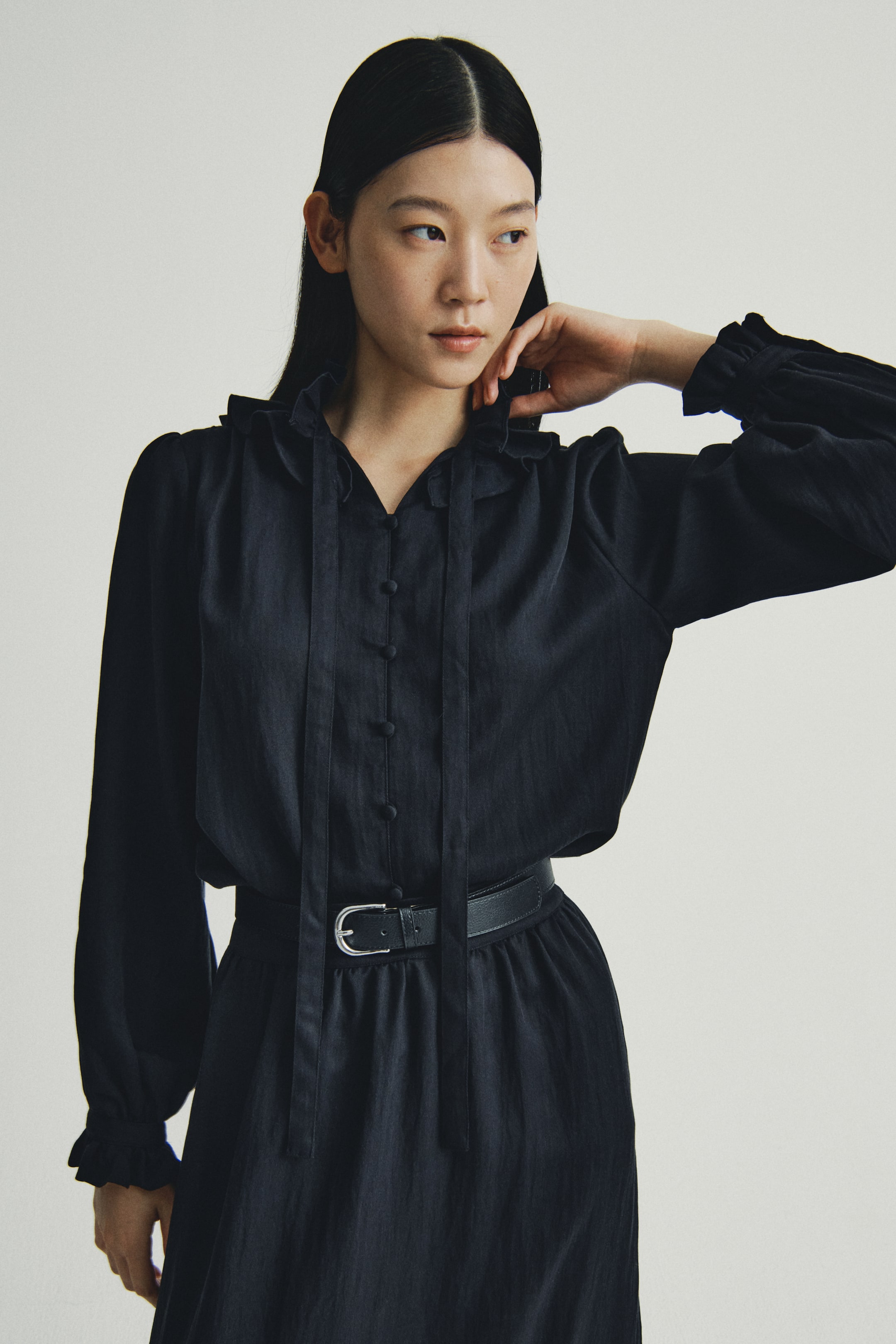 Xem ảnh lớn hơn: Chân váy đáp ren - Màu đen - Ladies | H&M VN 2