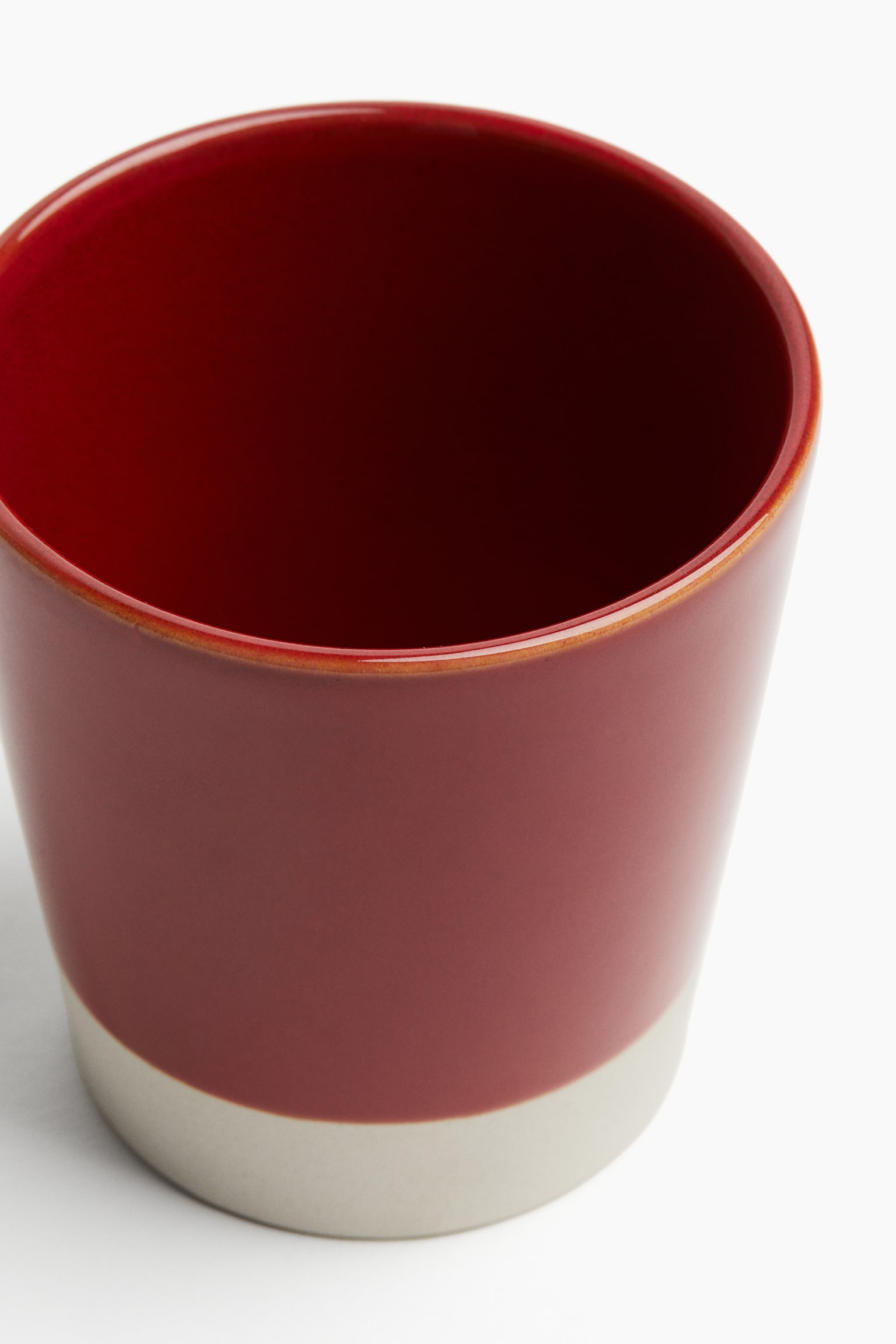 Stoneware mug - Red/Dark beige/Blue/Light grey - 4