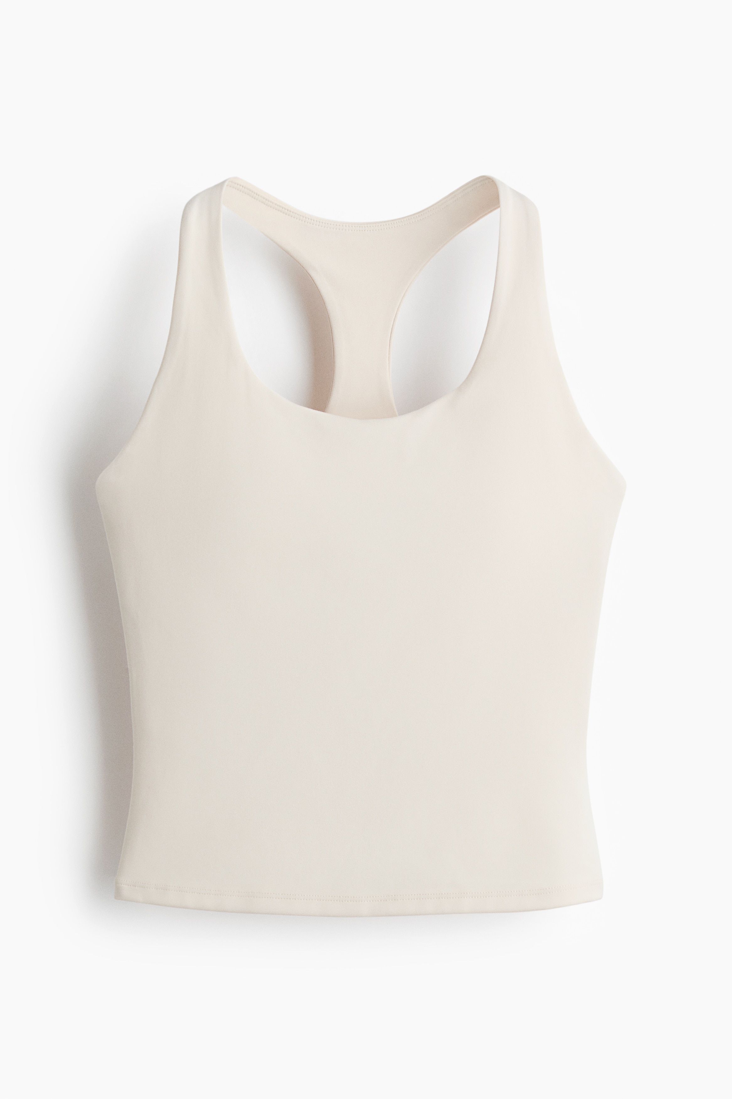 Shelf-Bra Sports Top with SoftMove™ - Ivory/Light maroon