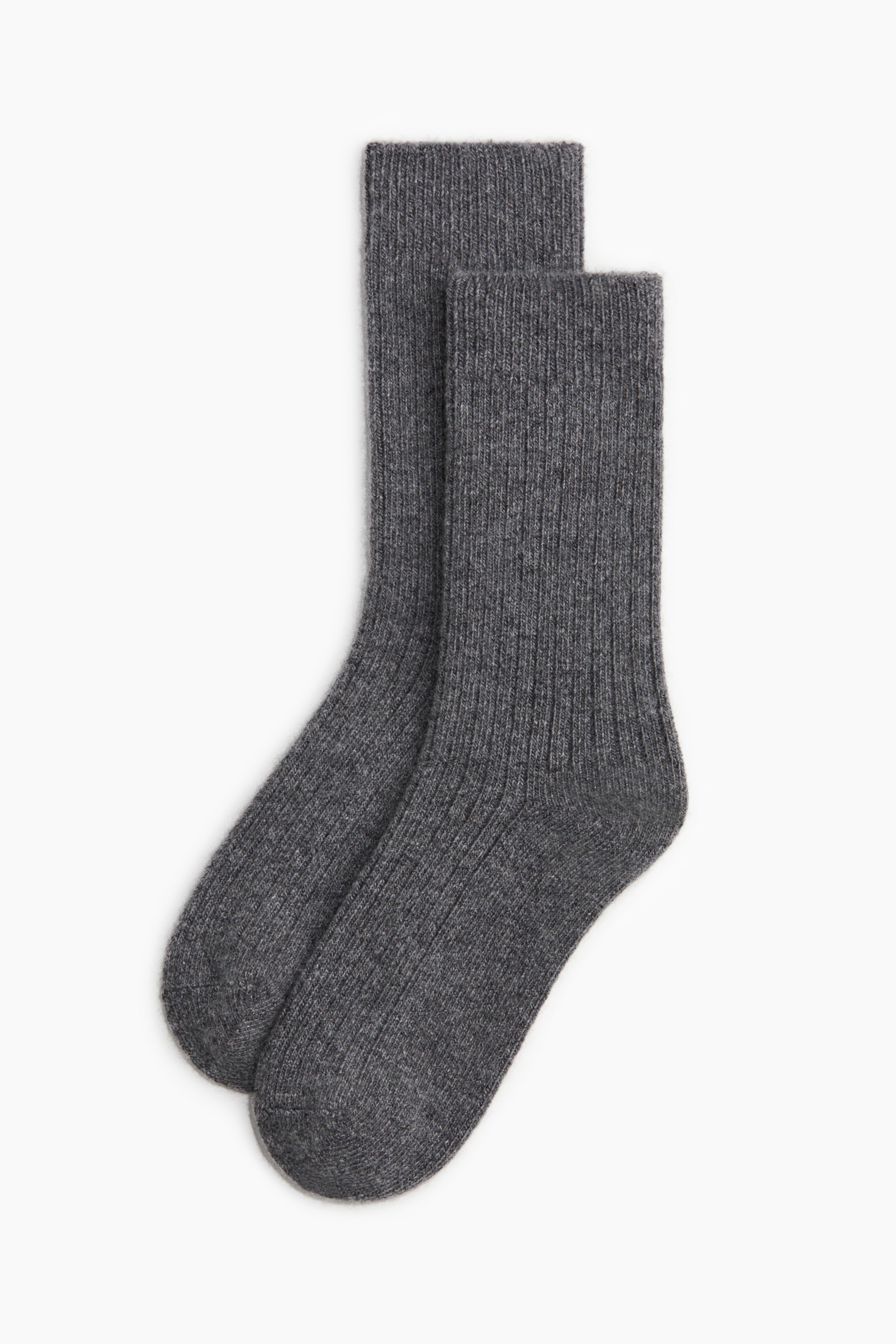 View larger image: Cashmere-blend socks - Dark grey marl - Ladies | H&M IE 1