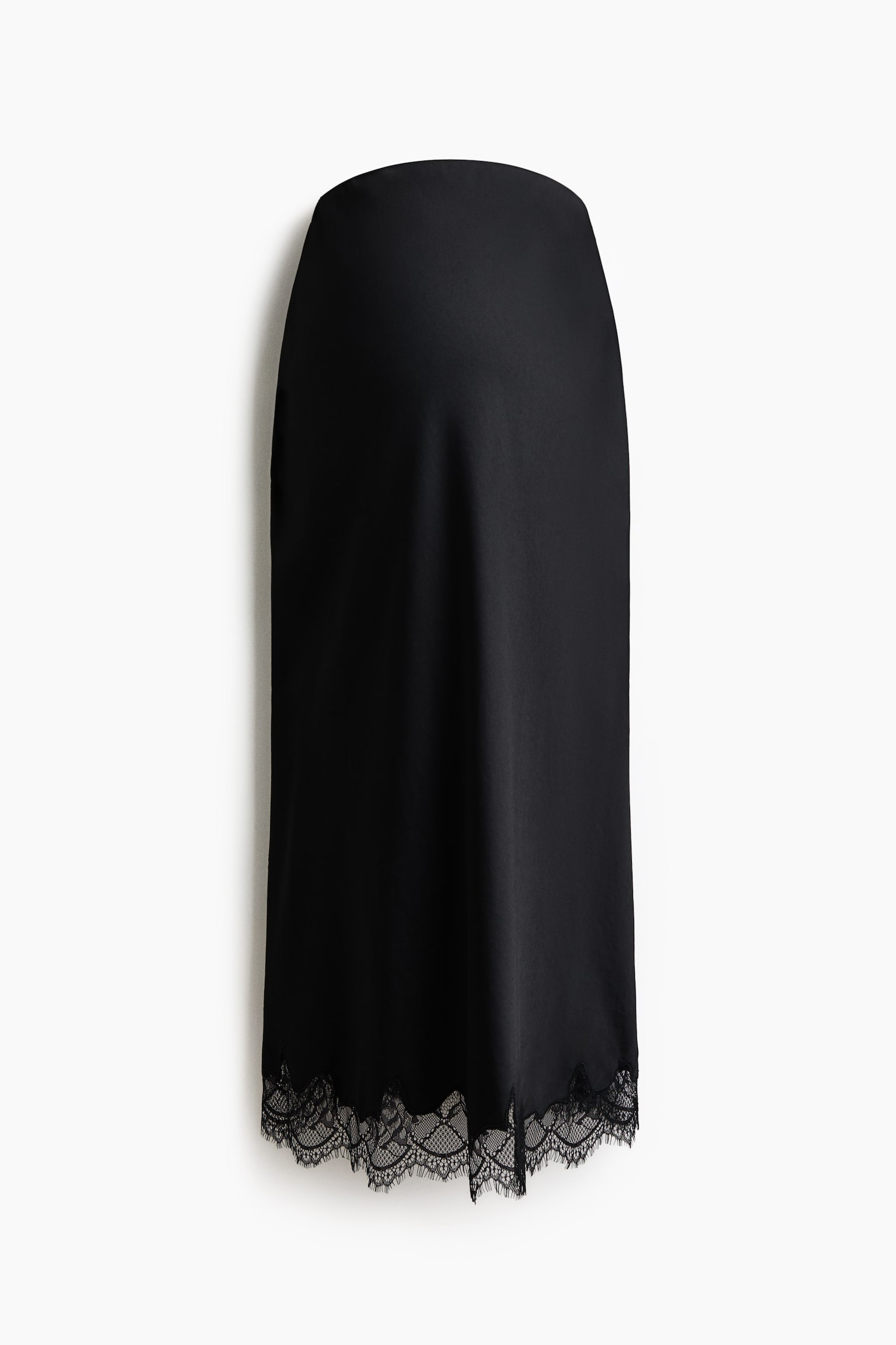 MAMA Slip skirt avec dentelle - Noir/Bordeaux/Rose ancien foncé/Crème/noir - 1