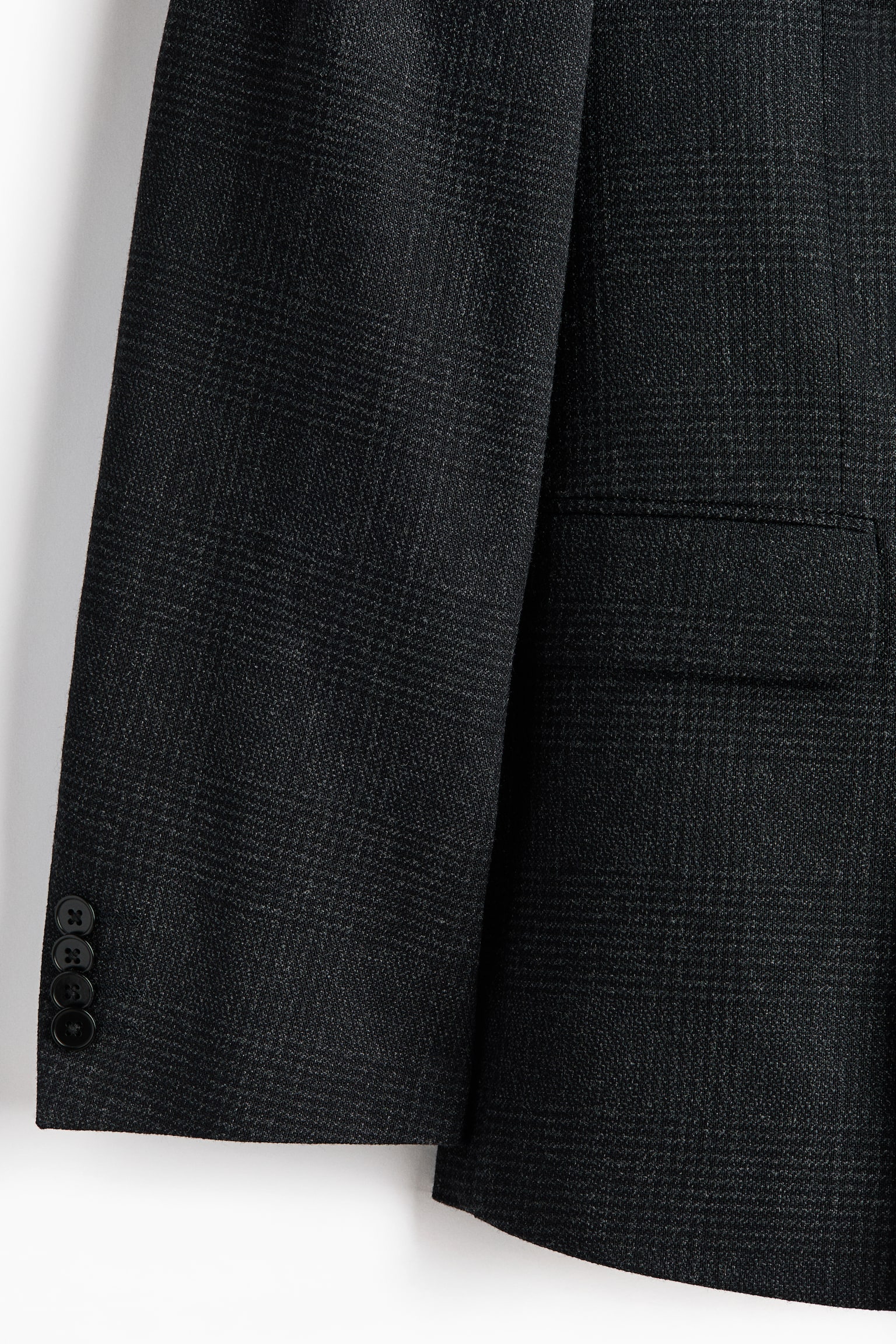 Regular Fit Wool-blend double-breasted jacket - Navy blue/Checked/Dark khaki green - 8