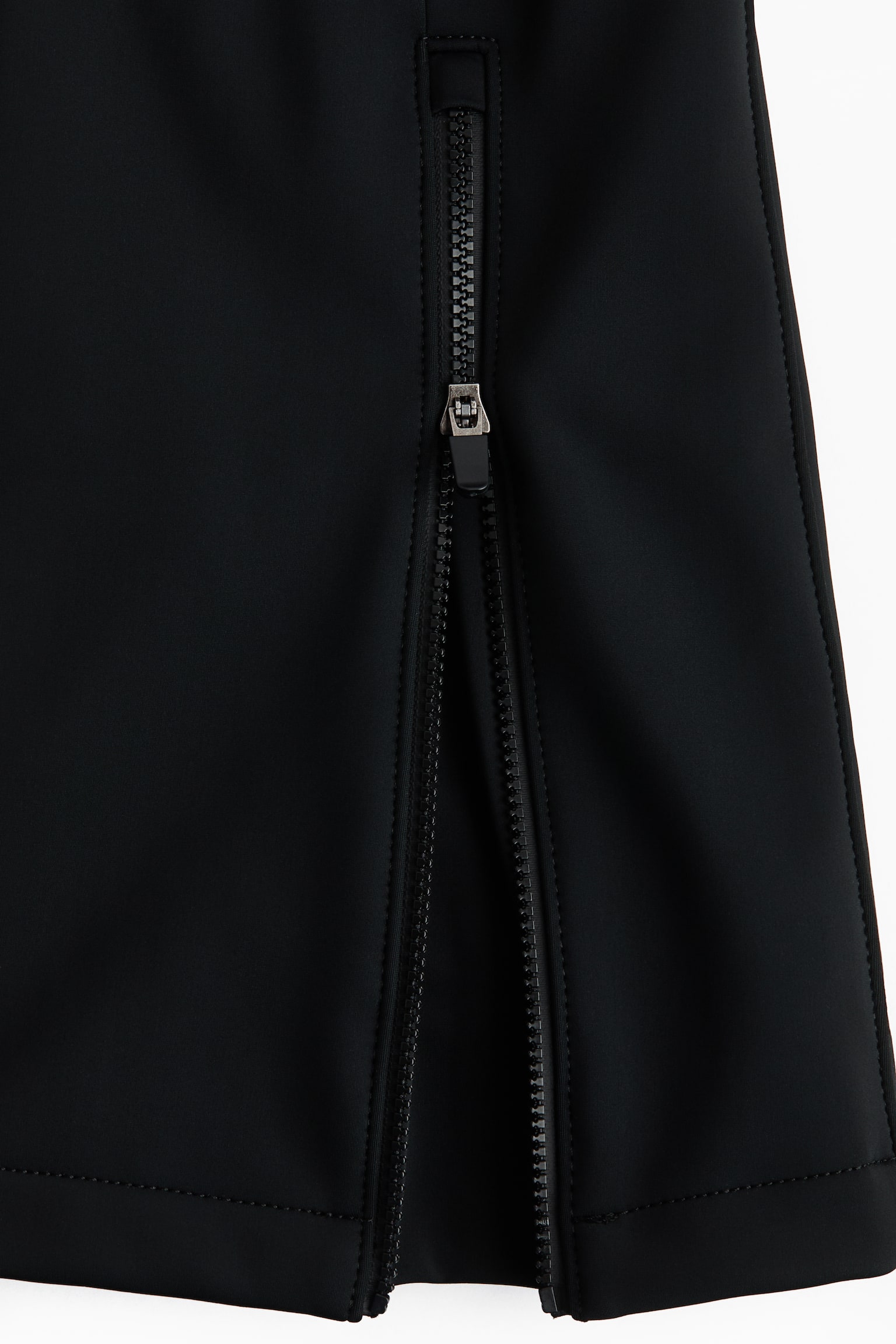 Brushed-inside ski bib trousers - Black/Aubergine purple - 10