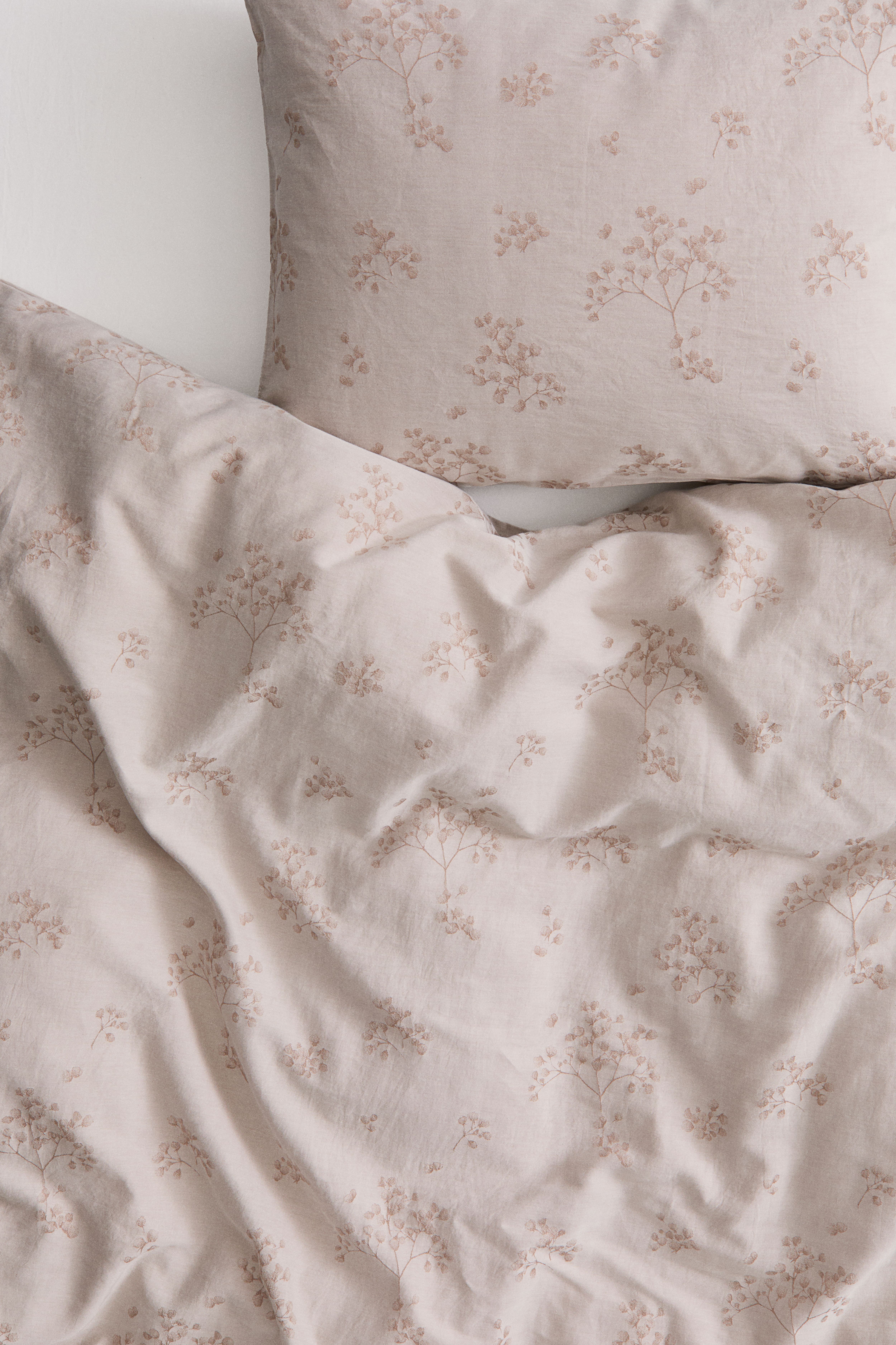 Ensemble de couette lit simple en coton à motif
