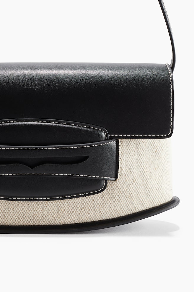 Shoulder Bag - Cream/black - 1