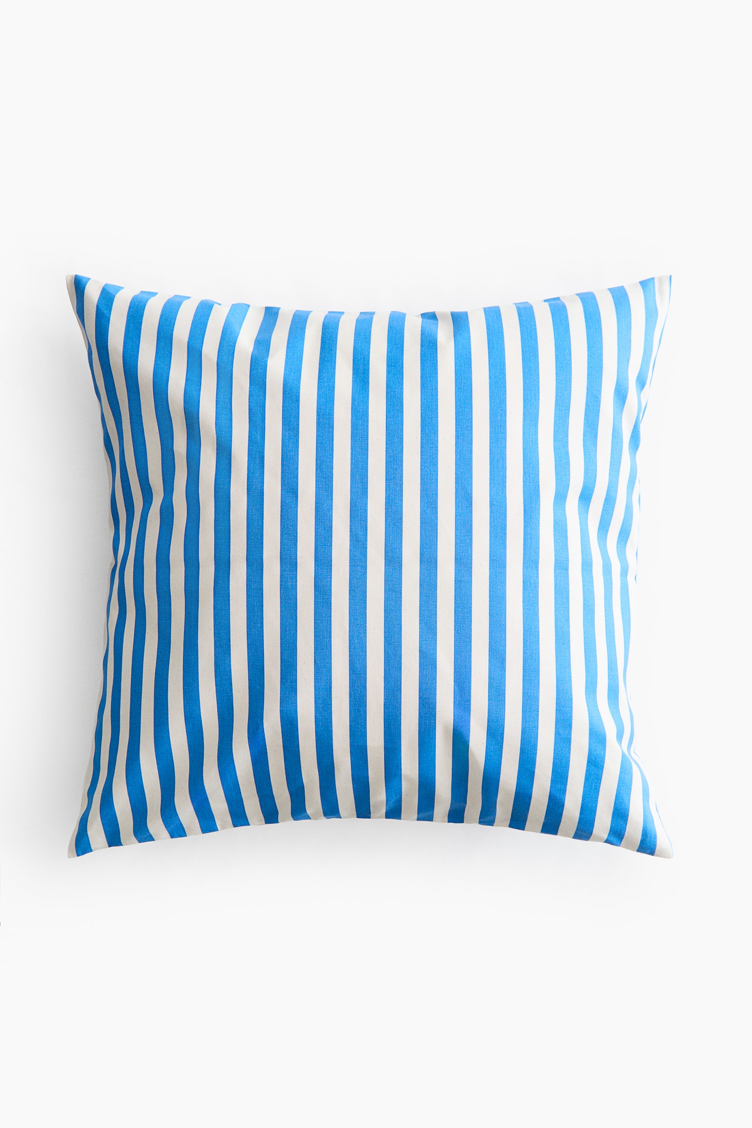 Outdoor Canvas Cushion Cover - Bright blue/striped/Yellow/striped - 1